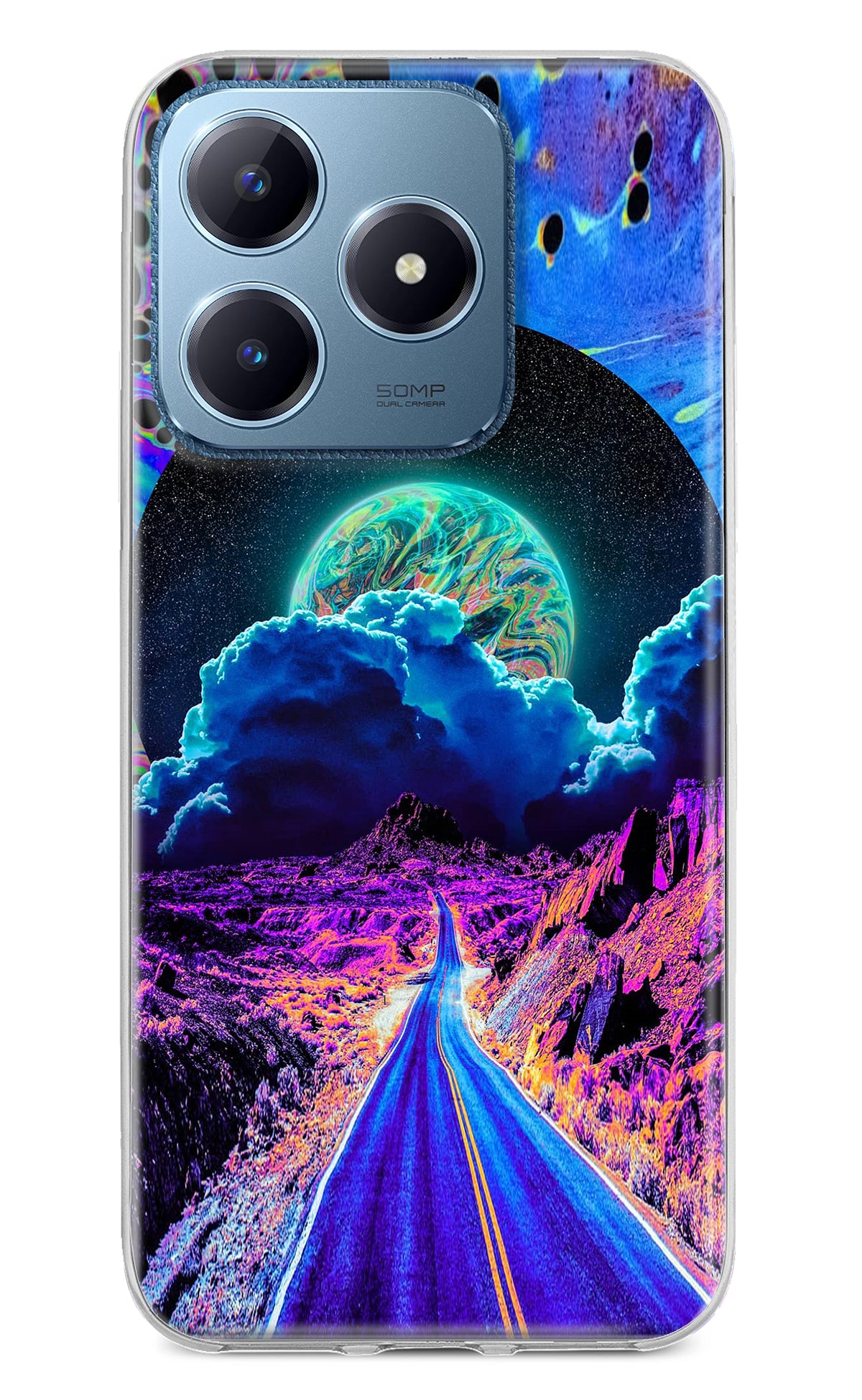 Psychedelic Painting Realme C63 Back Cover