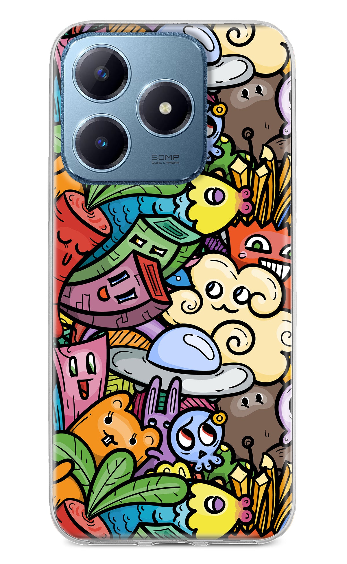 Veggie Doodle Realme C63 Back Cover