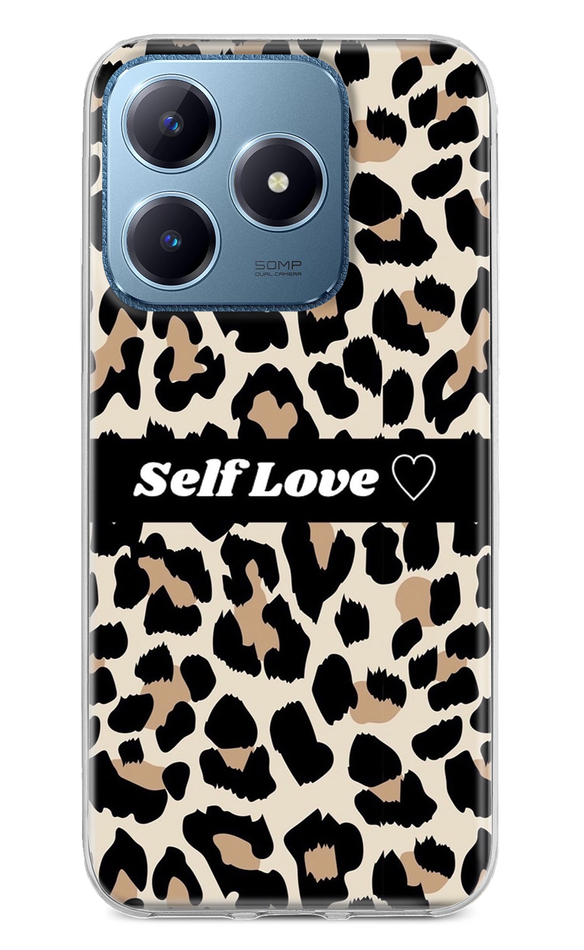 Leopard Print Self Love Realme C63 Back Cover