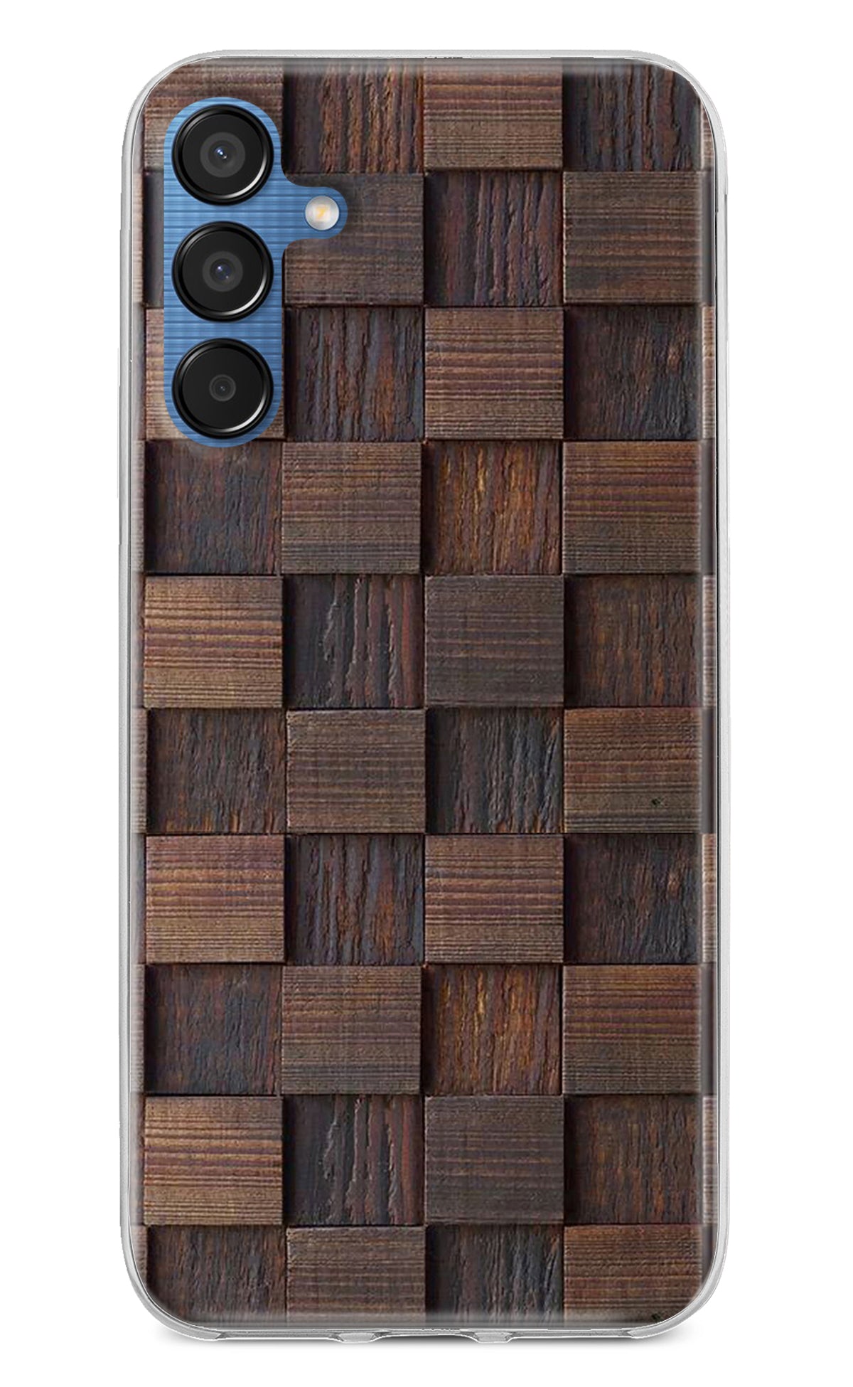 Wooden Cube Design Samsung M15 5G Back Cover