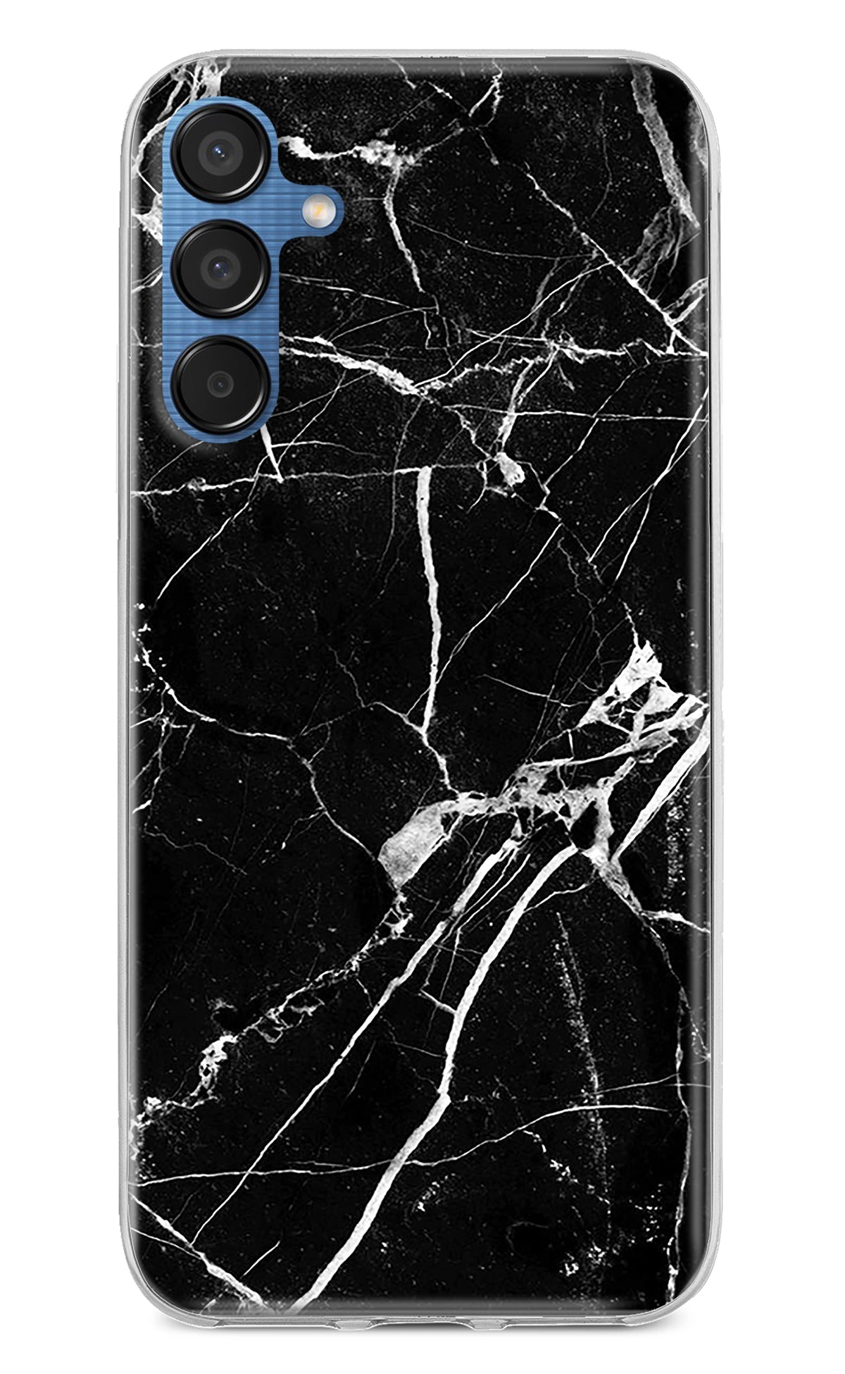 Black Marble Pattern Samsung M15 5G Back Cover