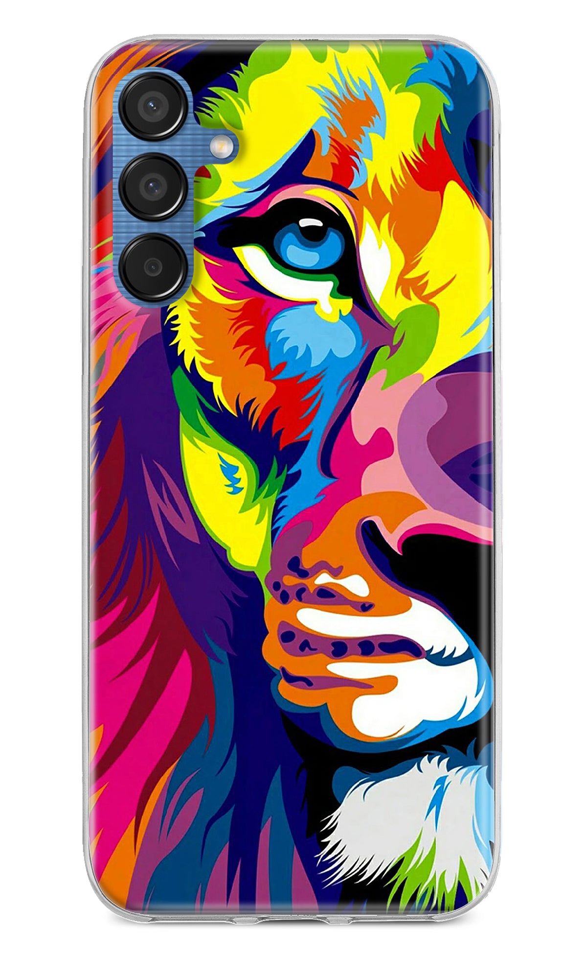 Lion Half Face Samsung M15 5G Back Cover