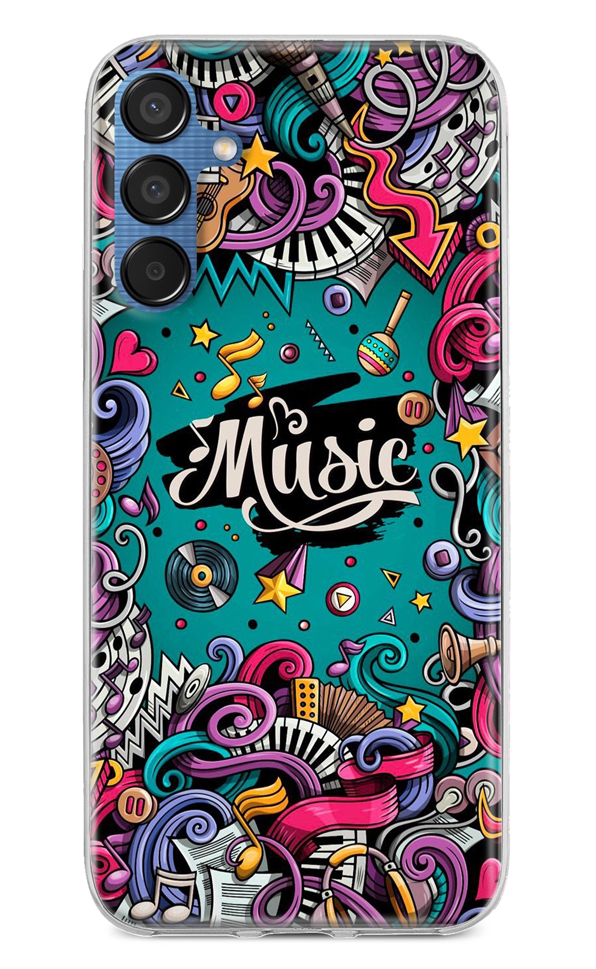 Music Graffiti Samsung M15 5G Back Cover