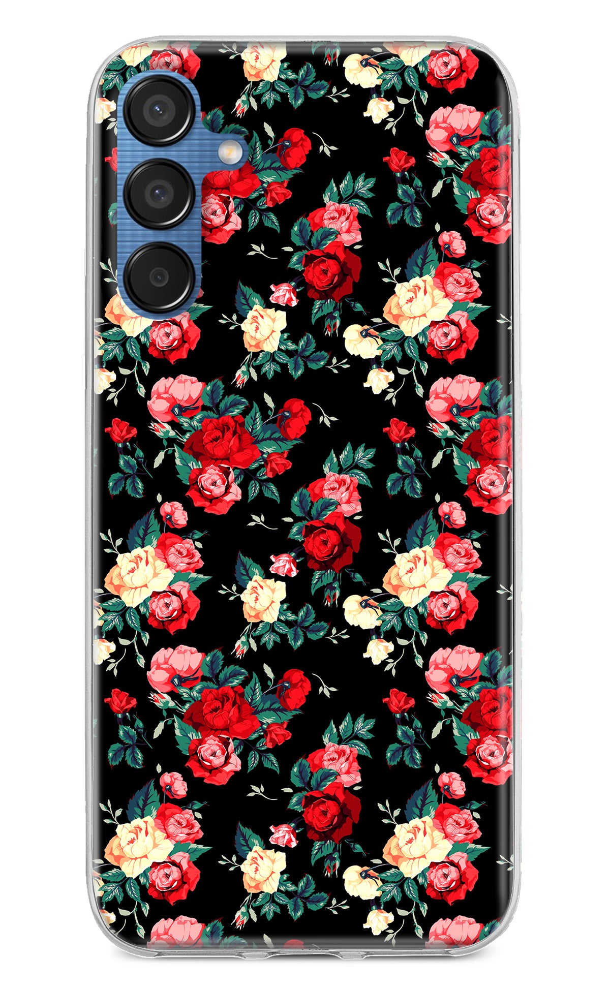 Rose Pattern Samsung M15 5G Back Cover