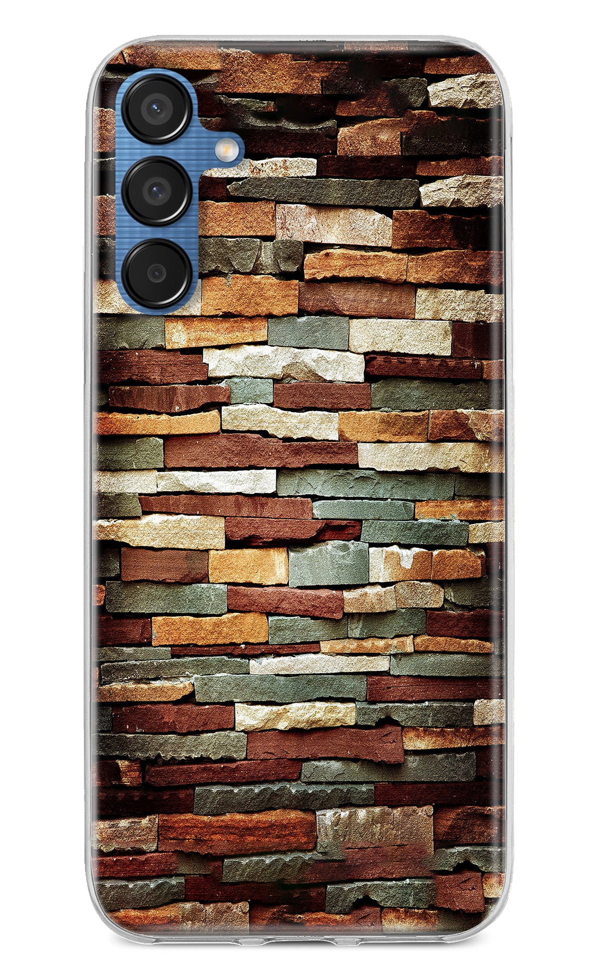 Bricks Pattern Samsung M15 5G Back Cover