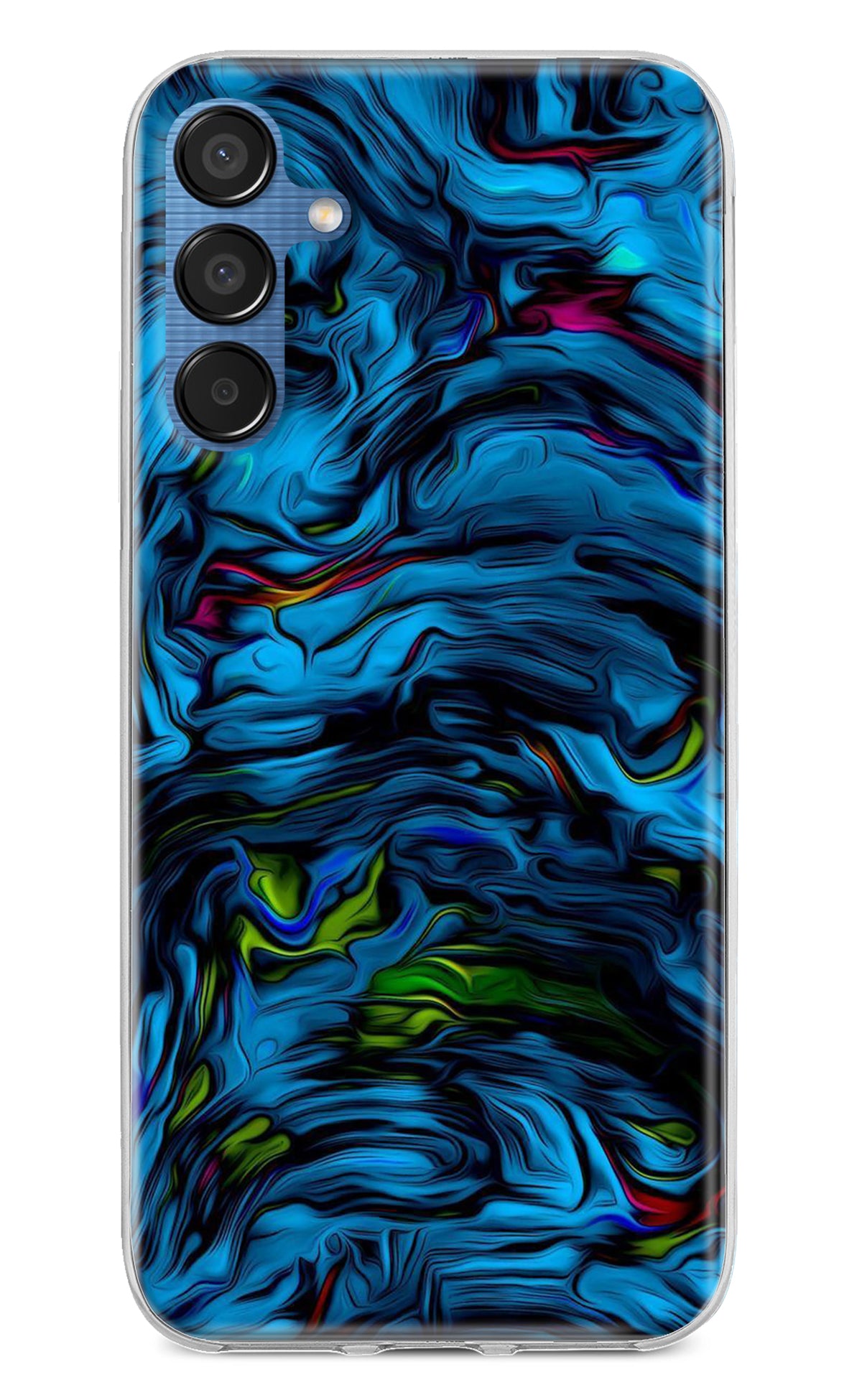 Dark Blue Abstract Samsung M15 5G Back Cover