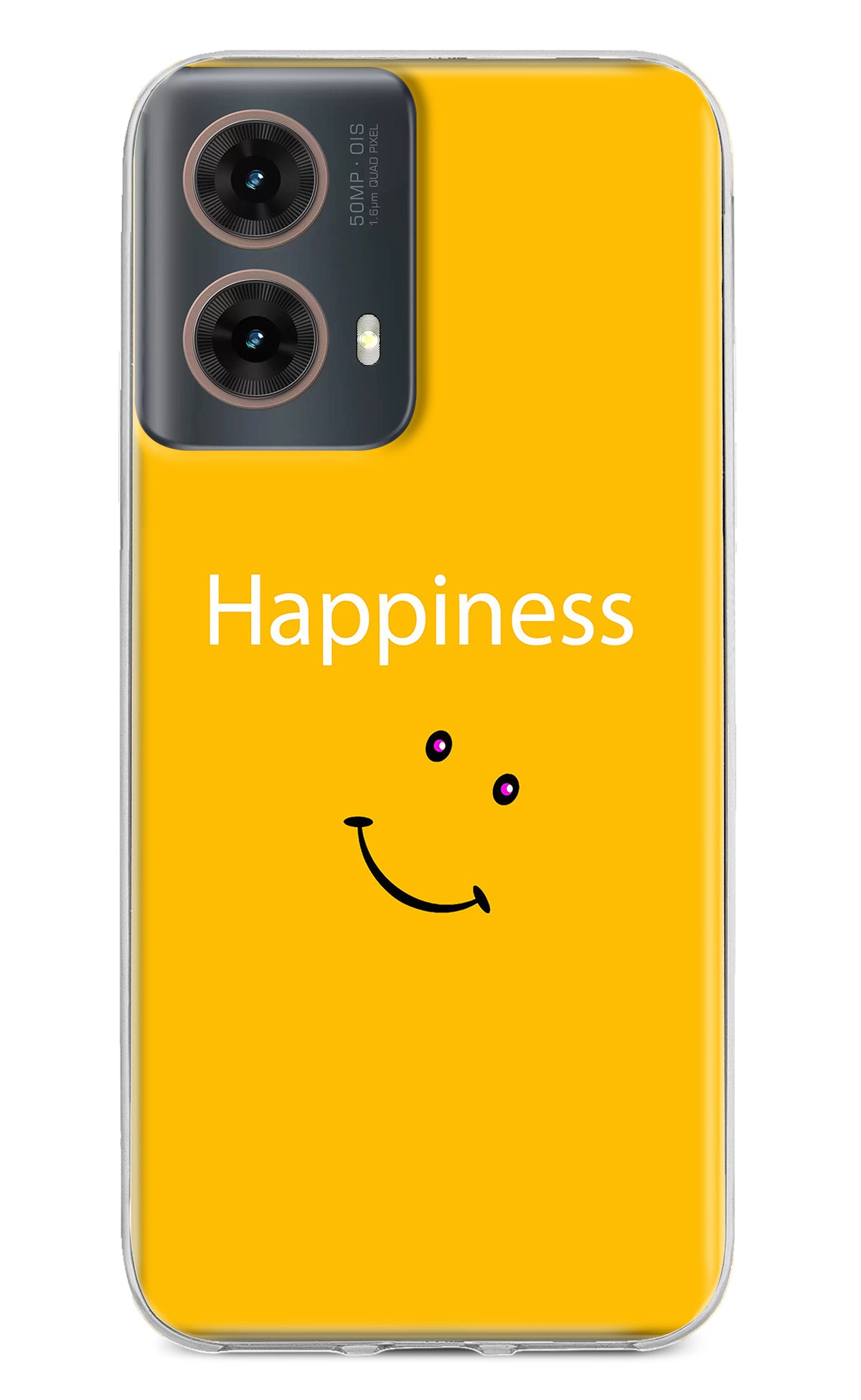 Happiness With Smiley Motorola G85 Back Cover