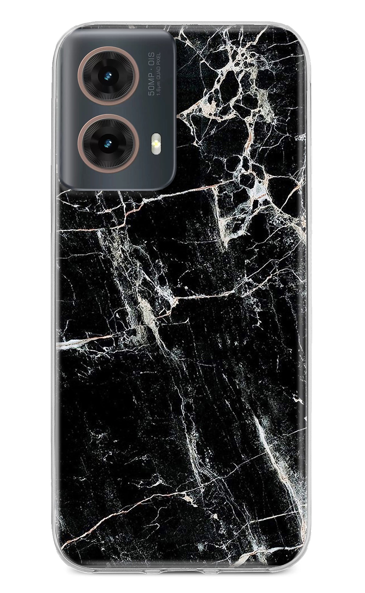 Black Marble Texture Motorola G85 Back Cover