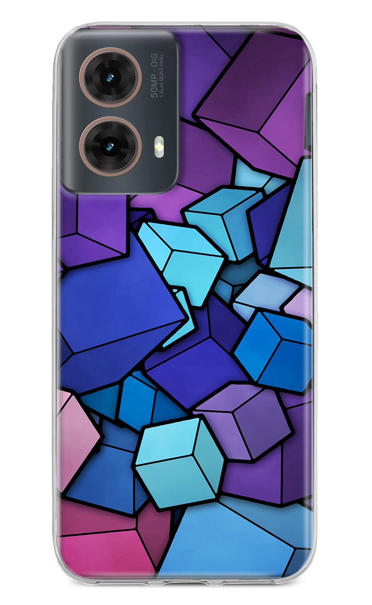 Cubic Abstract Motorola G85 Back Cover