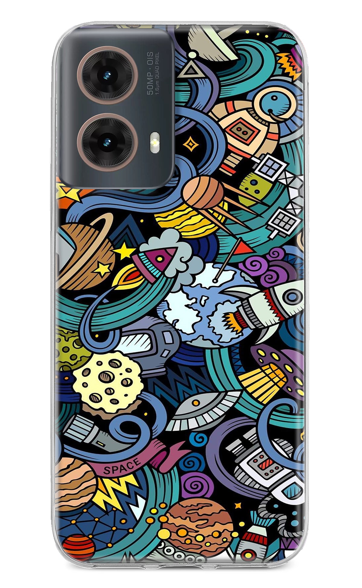 Space Abstract Motorola G85 Back Cover