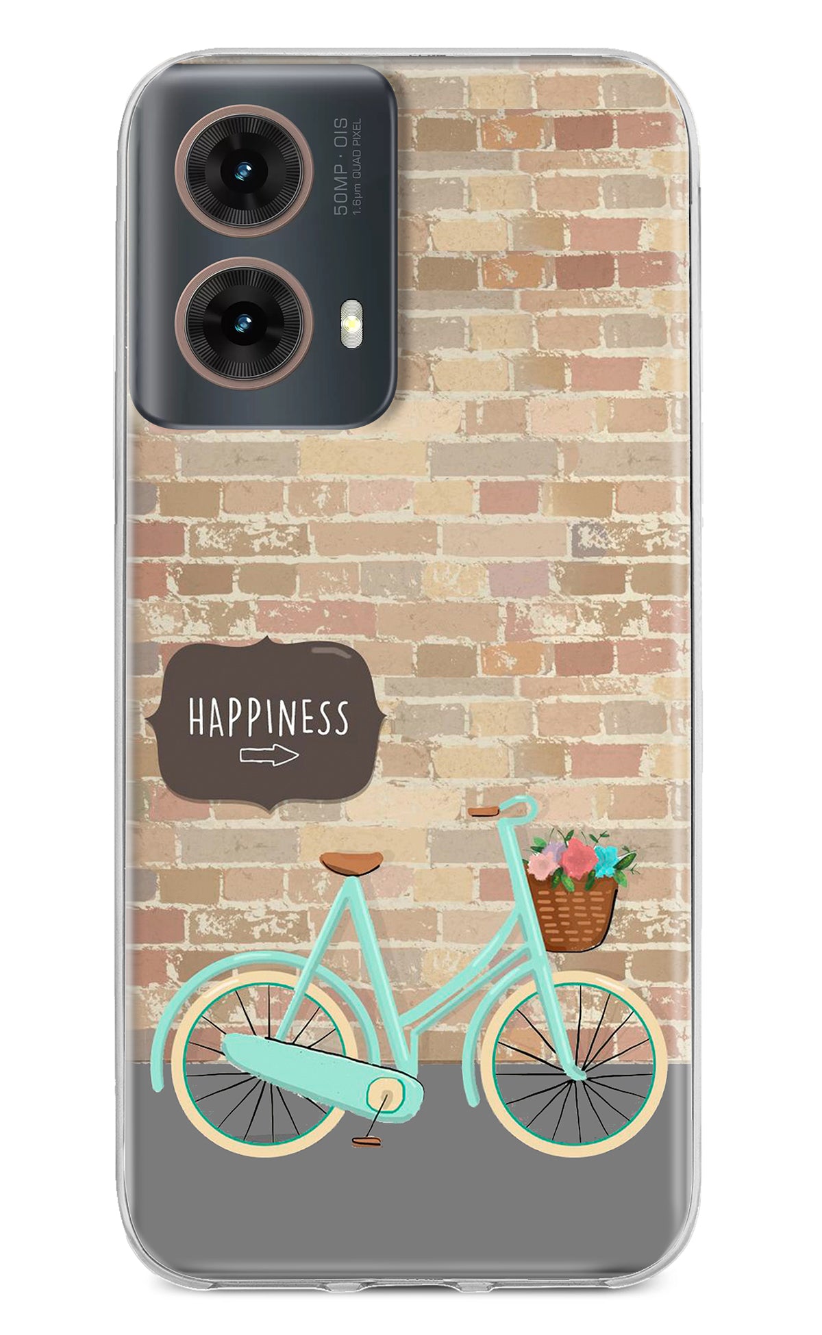 Happiness Artwork Motorola G85 Back Cover