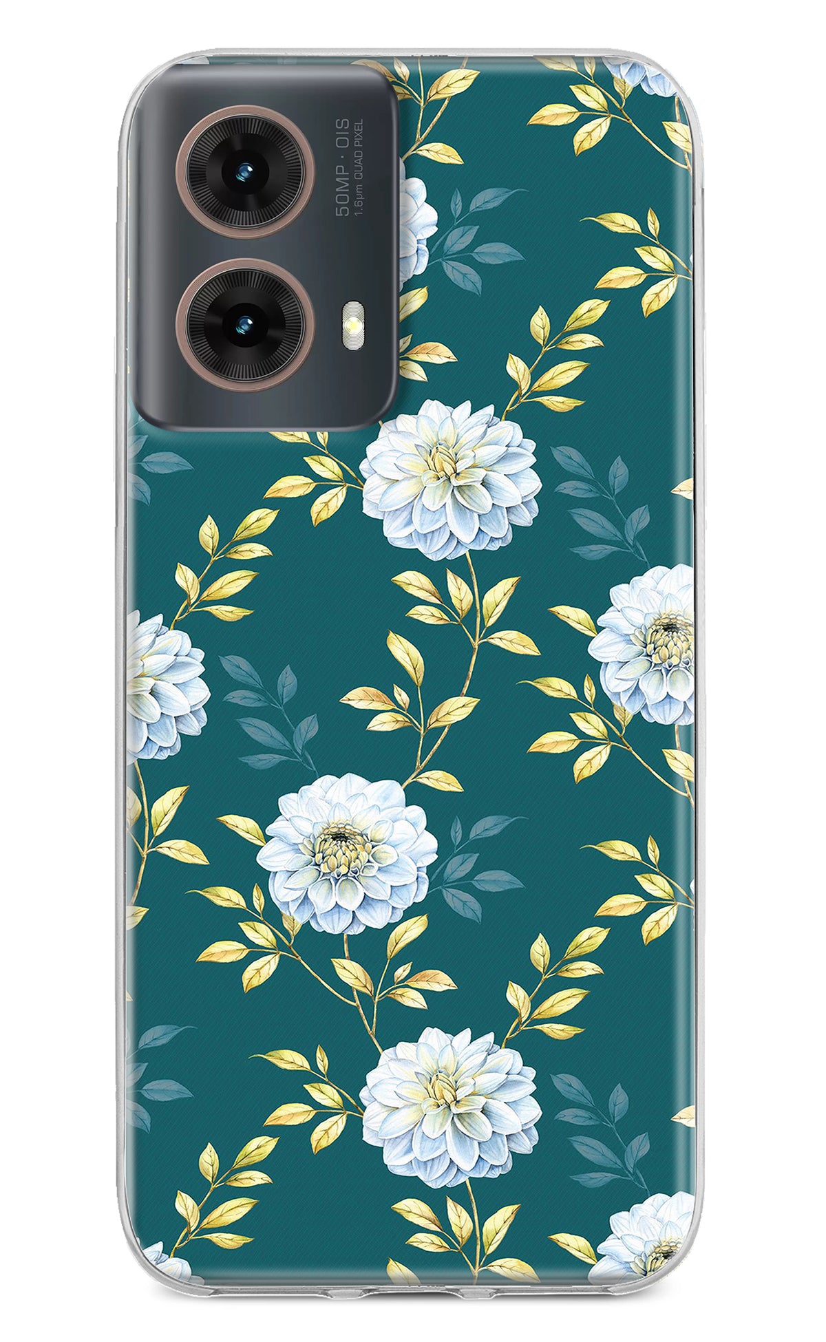 Flowers Motorola G85 Back Cover