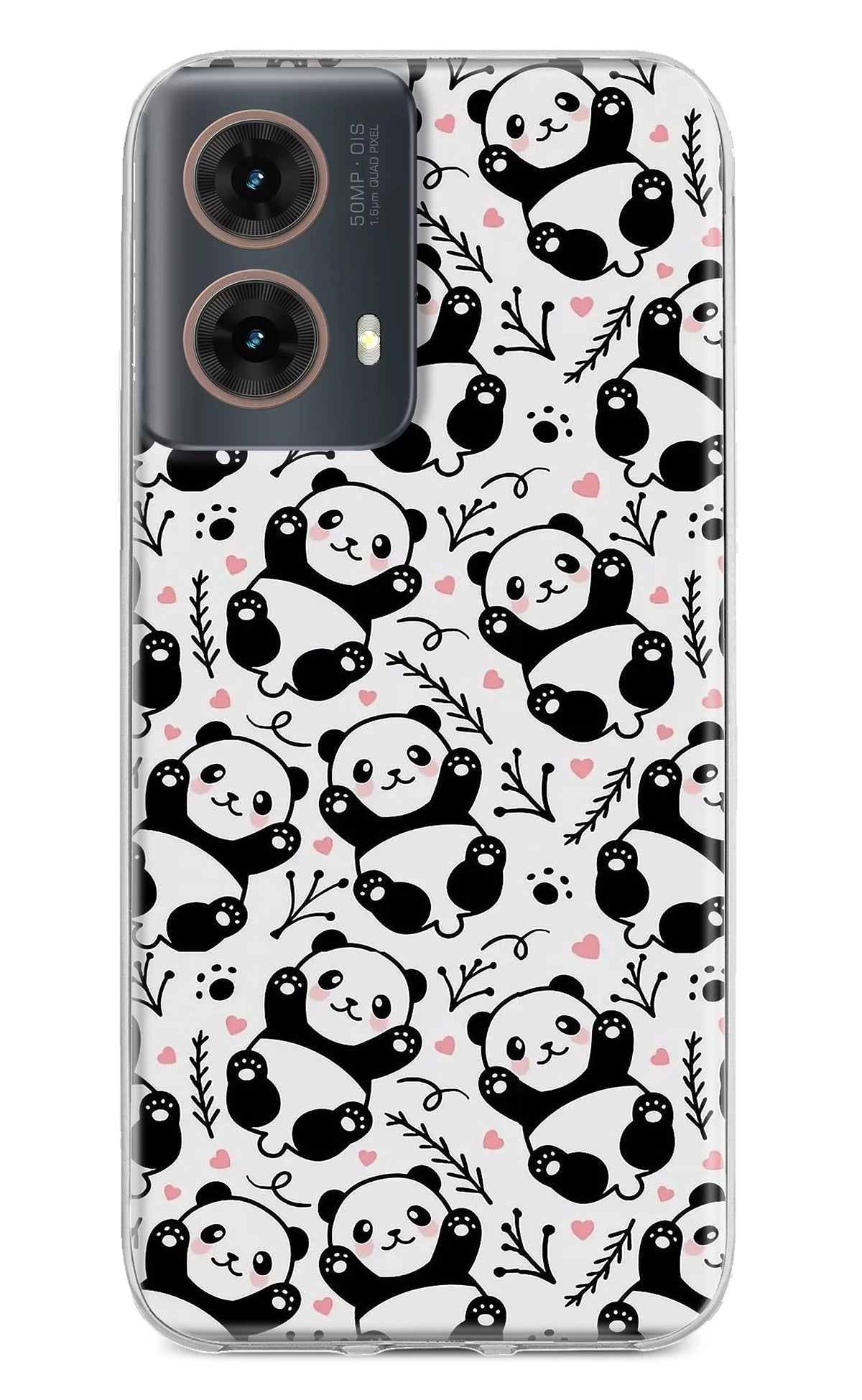 Cute Panda Motorola G85 Back Cover