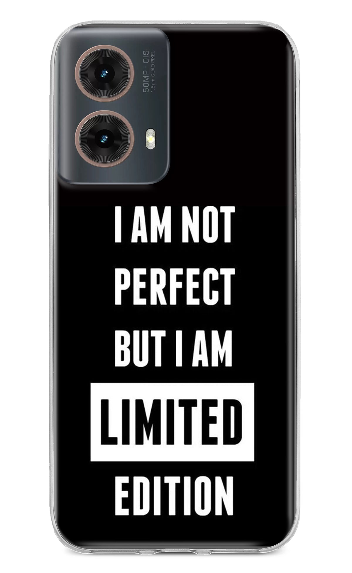 I Am Not Perfect But I Am Limited Edition Motorola G85 Back Cover