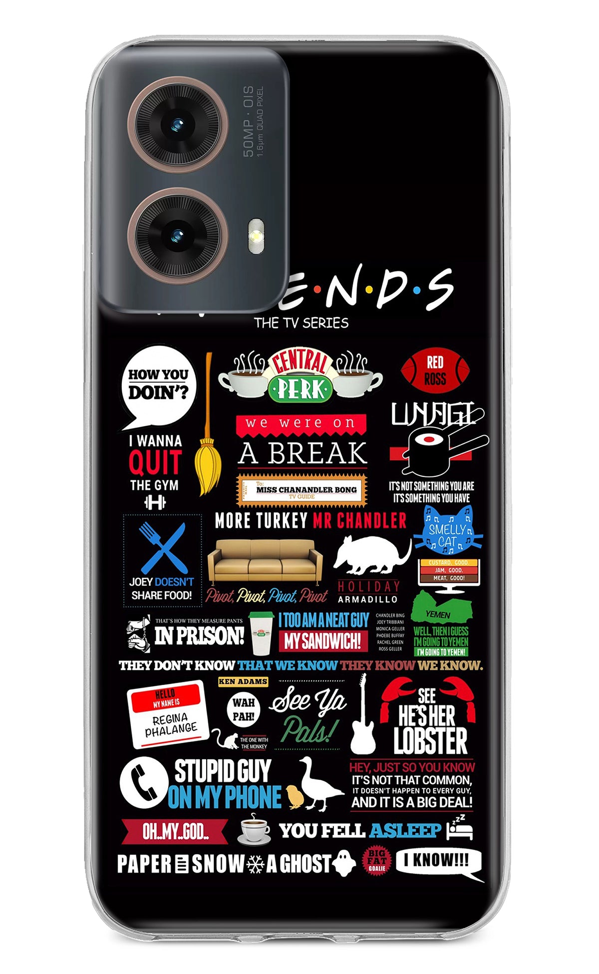 FRIENDS Motorola G85 Back Cover