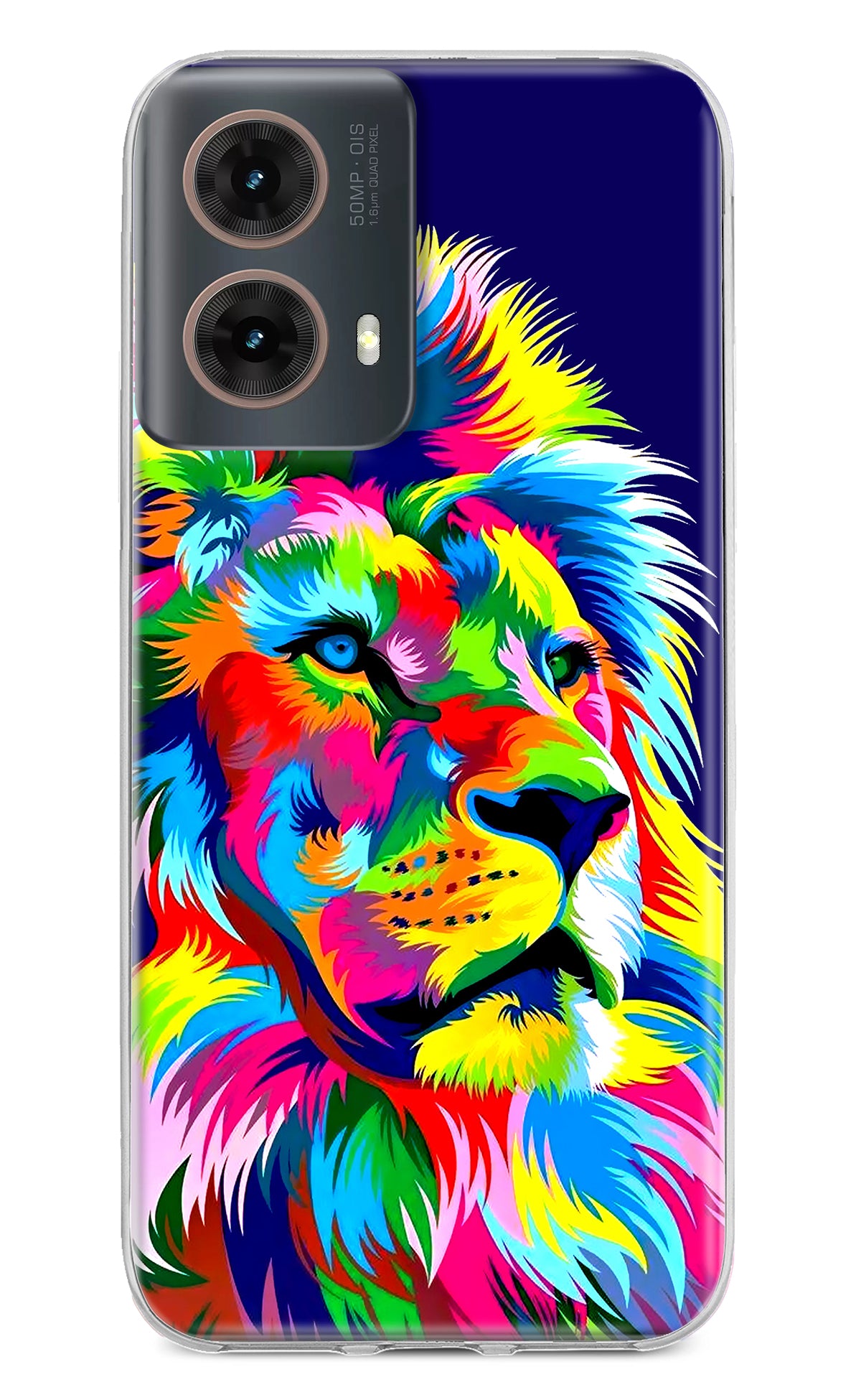 Vector Art Lion Motorola G85 Back Cover