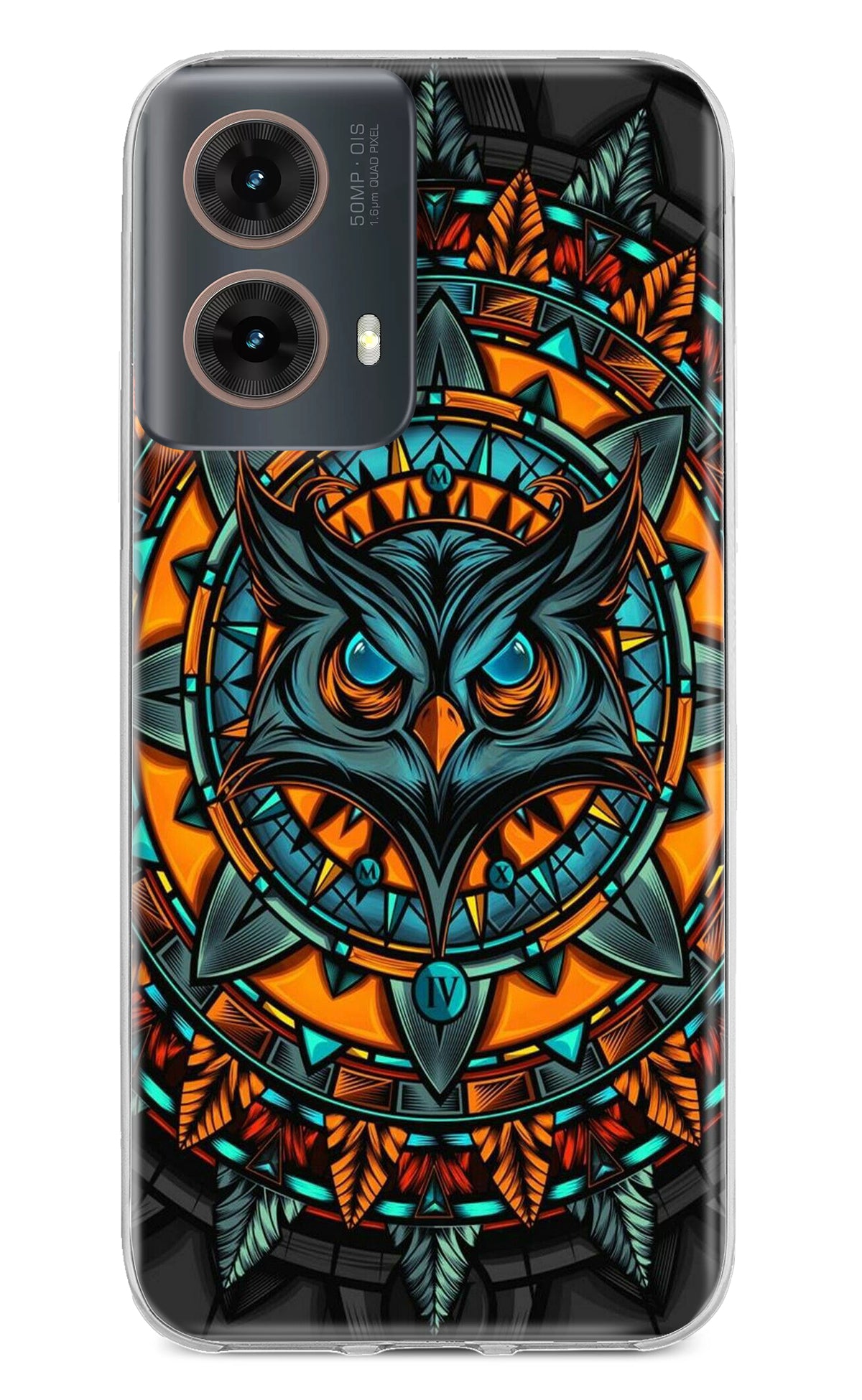 Angry Owl Art Motorola G85 Back Cover