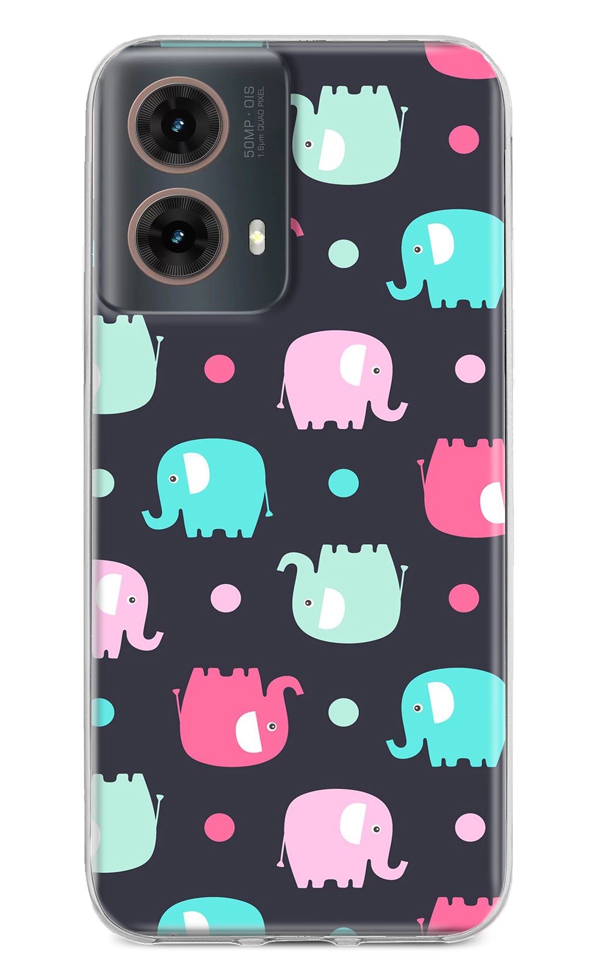 Elephants Motorola G85 Back Cover