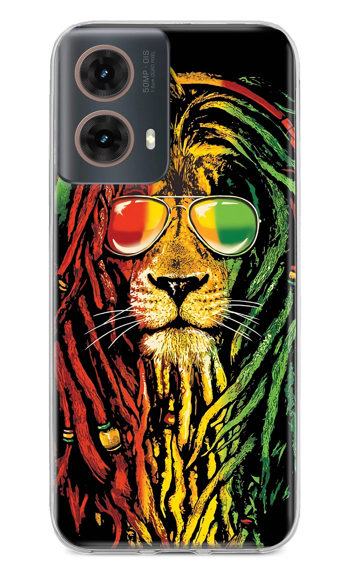 Rasta Lion Motorola G85 Back Cover