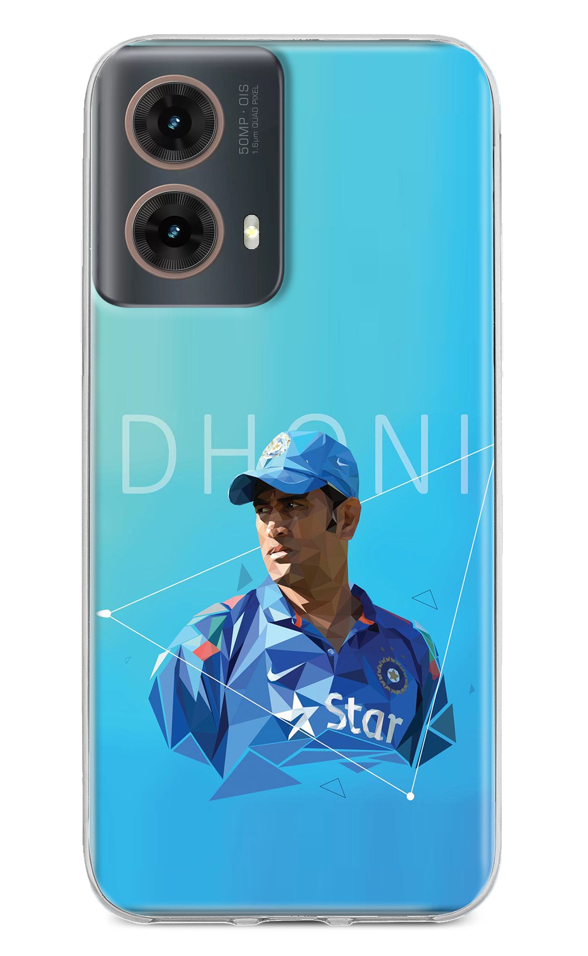 Dhoni Artwork Motorola G85 Back Cover