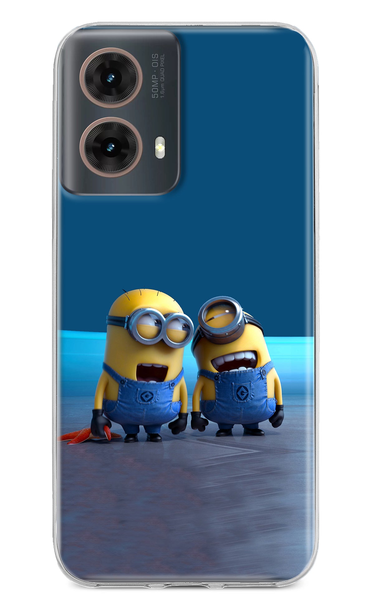 Minion Laughing Motorola G85 Back Cover