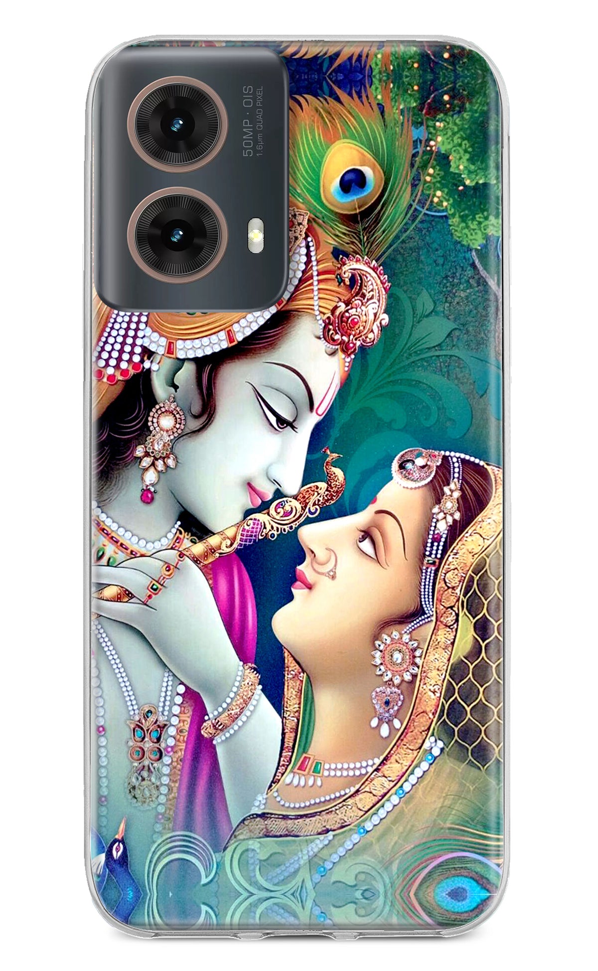 Lord Radha Krishna Motorola G85 Back Cover