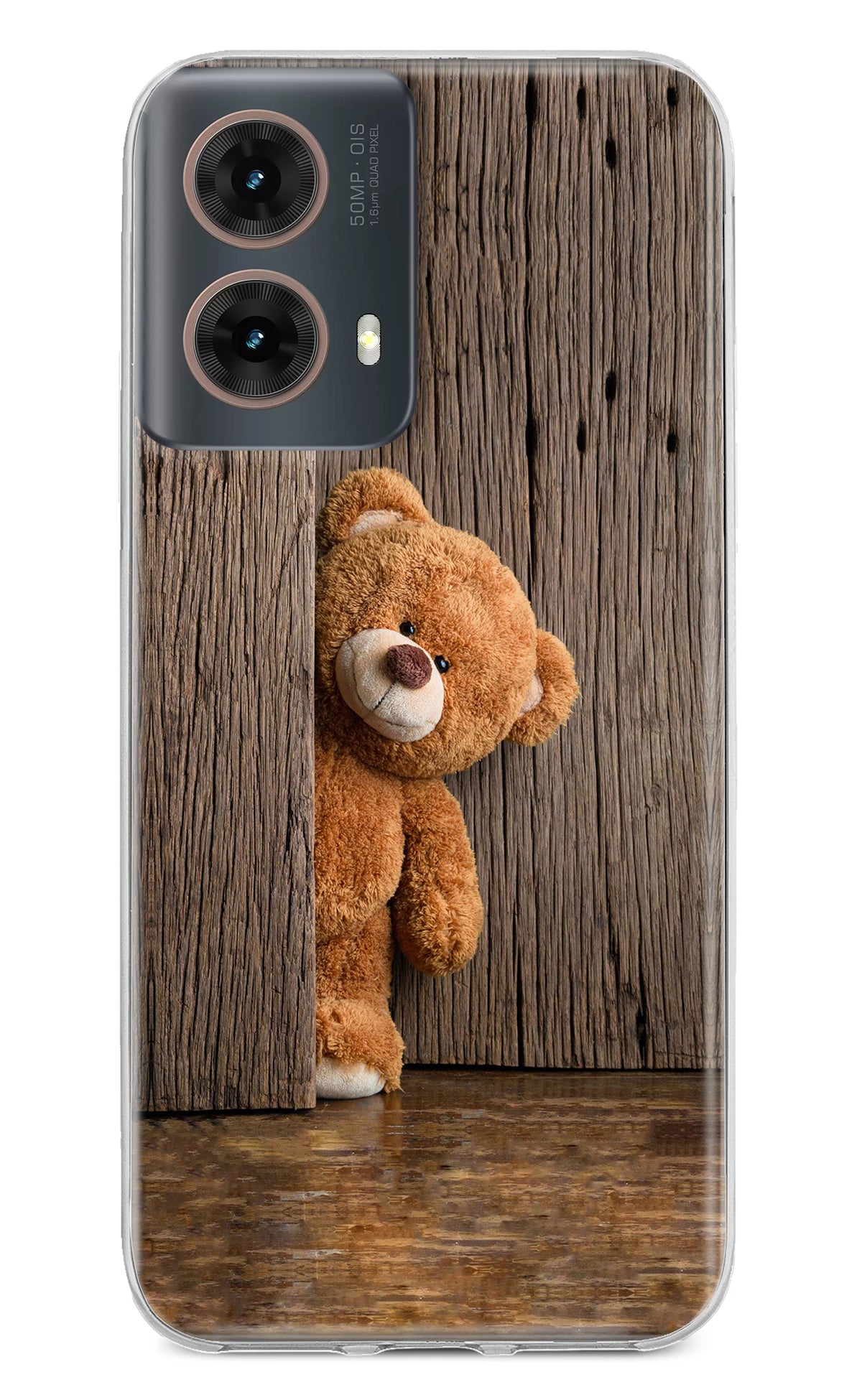 Teddy Wooden Motorola G85 Back Cover