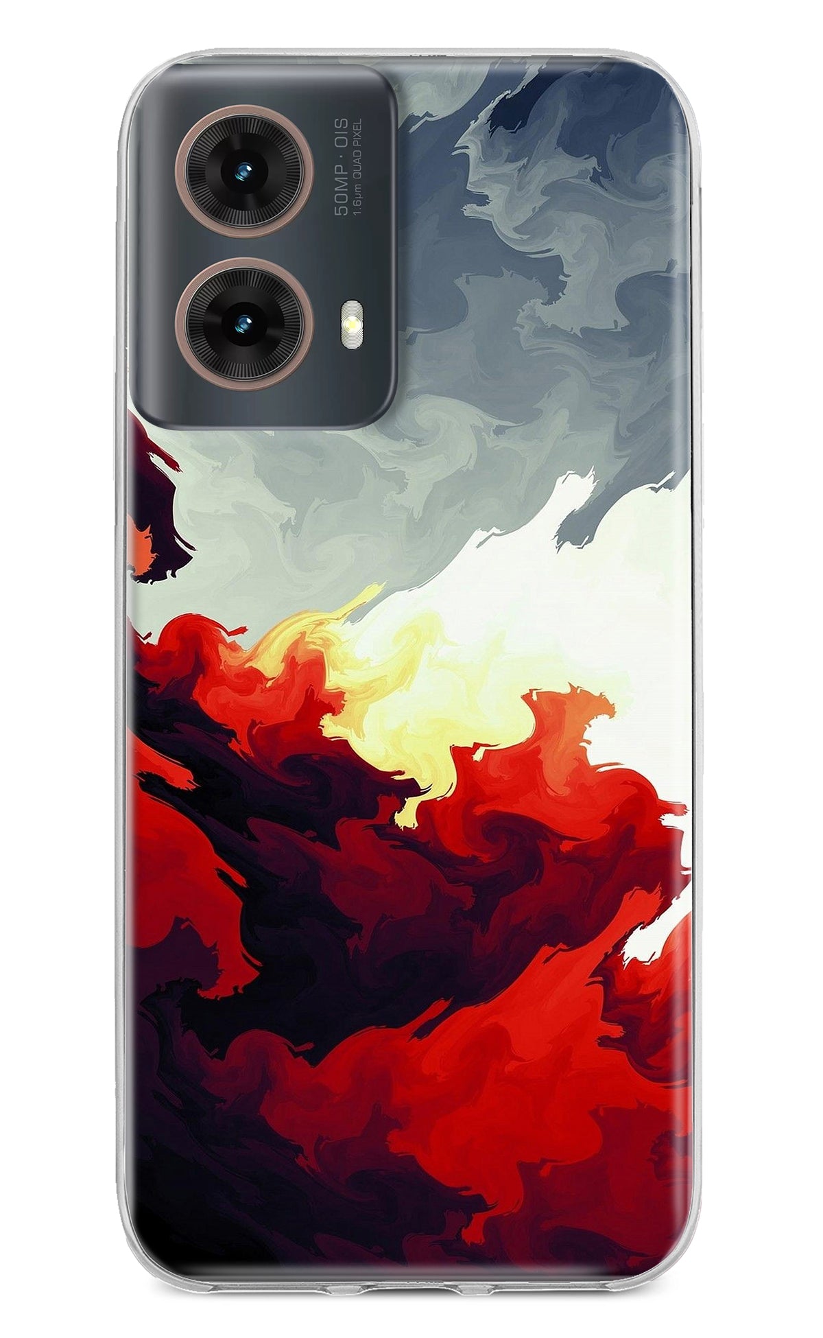 Fire Cloud Motorola G85 Back Cover