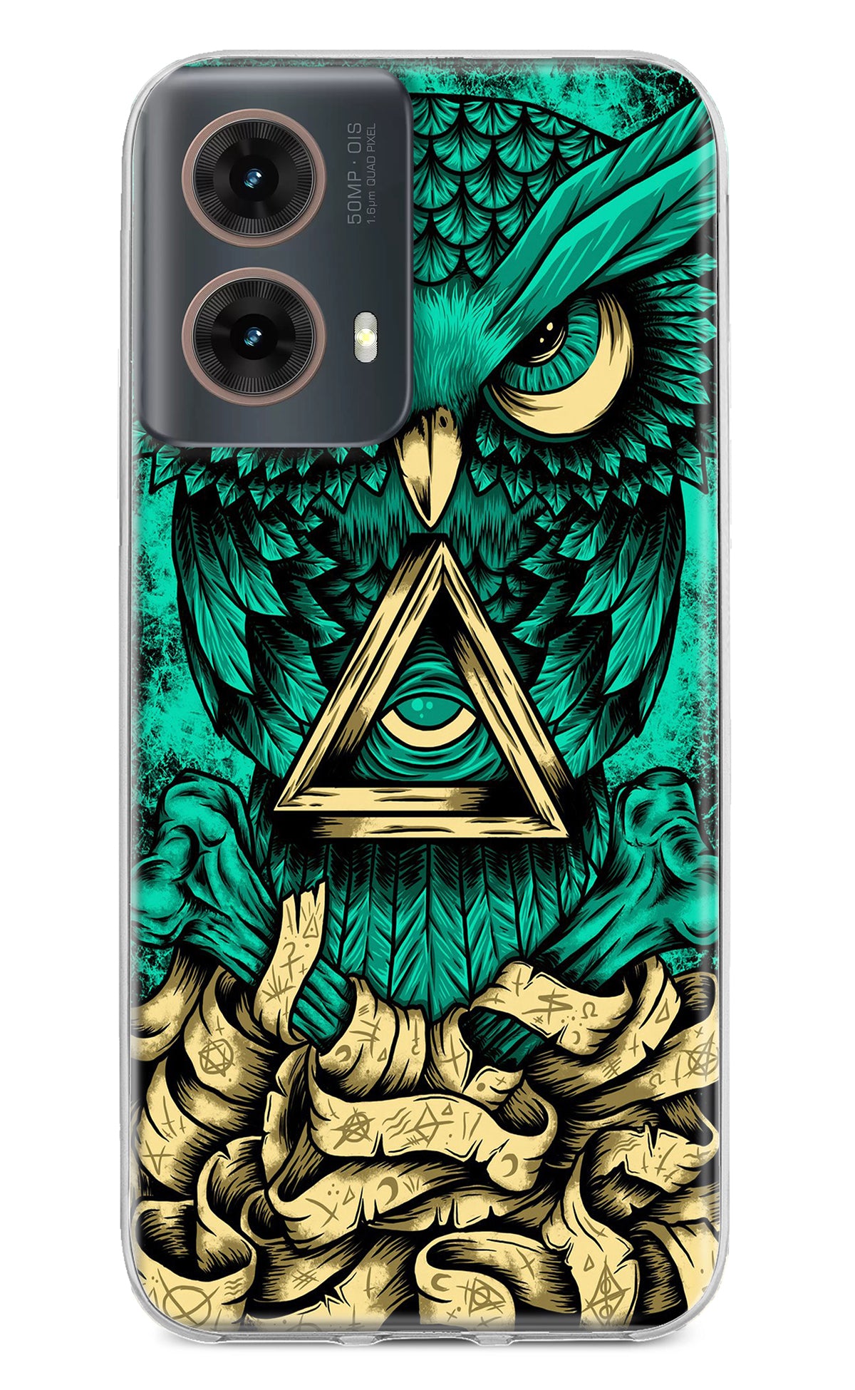 Green Owl Motorola G85 Back Cover