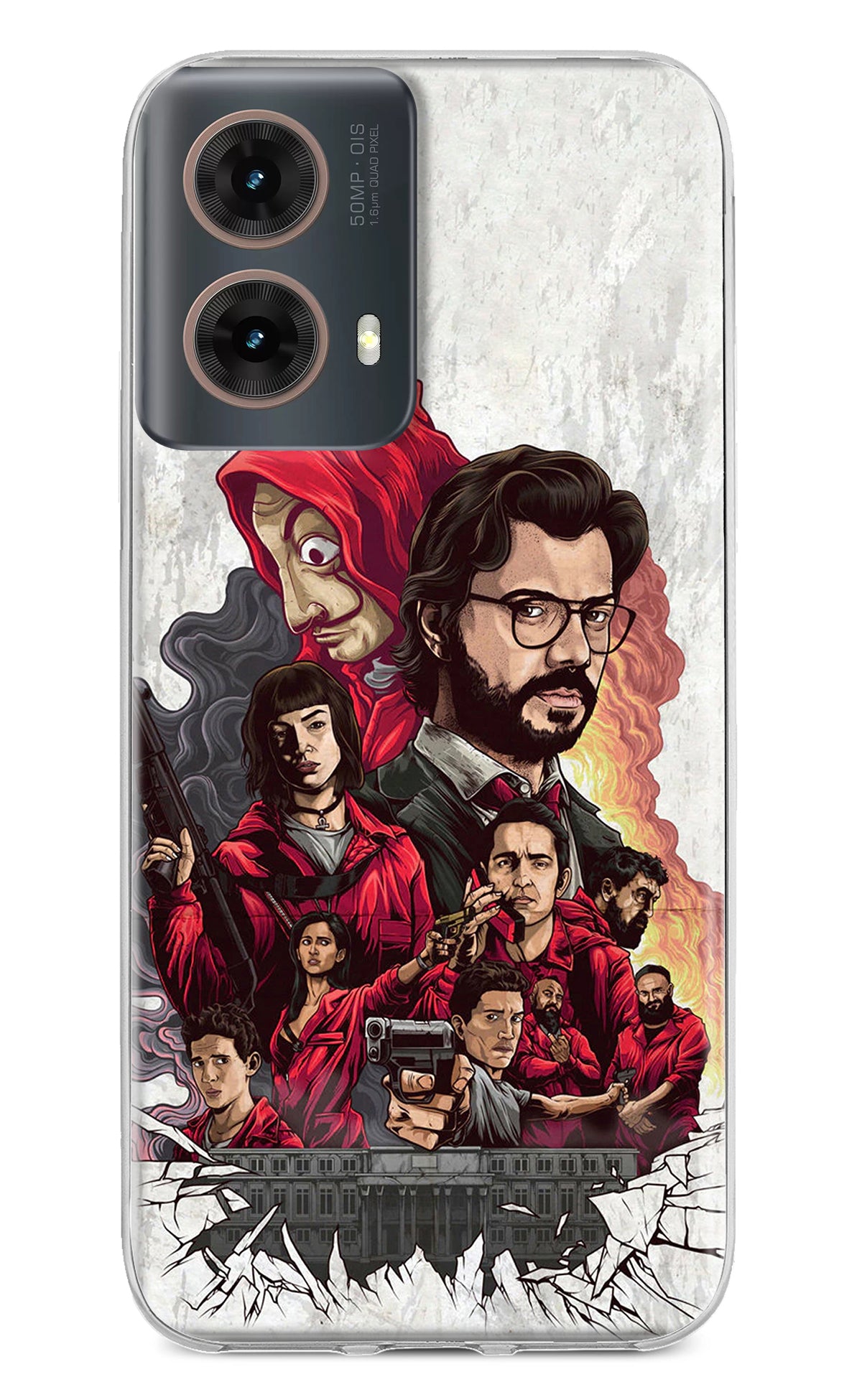 Money Heist Artwork Motorola G85 Back Cover