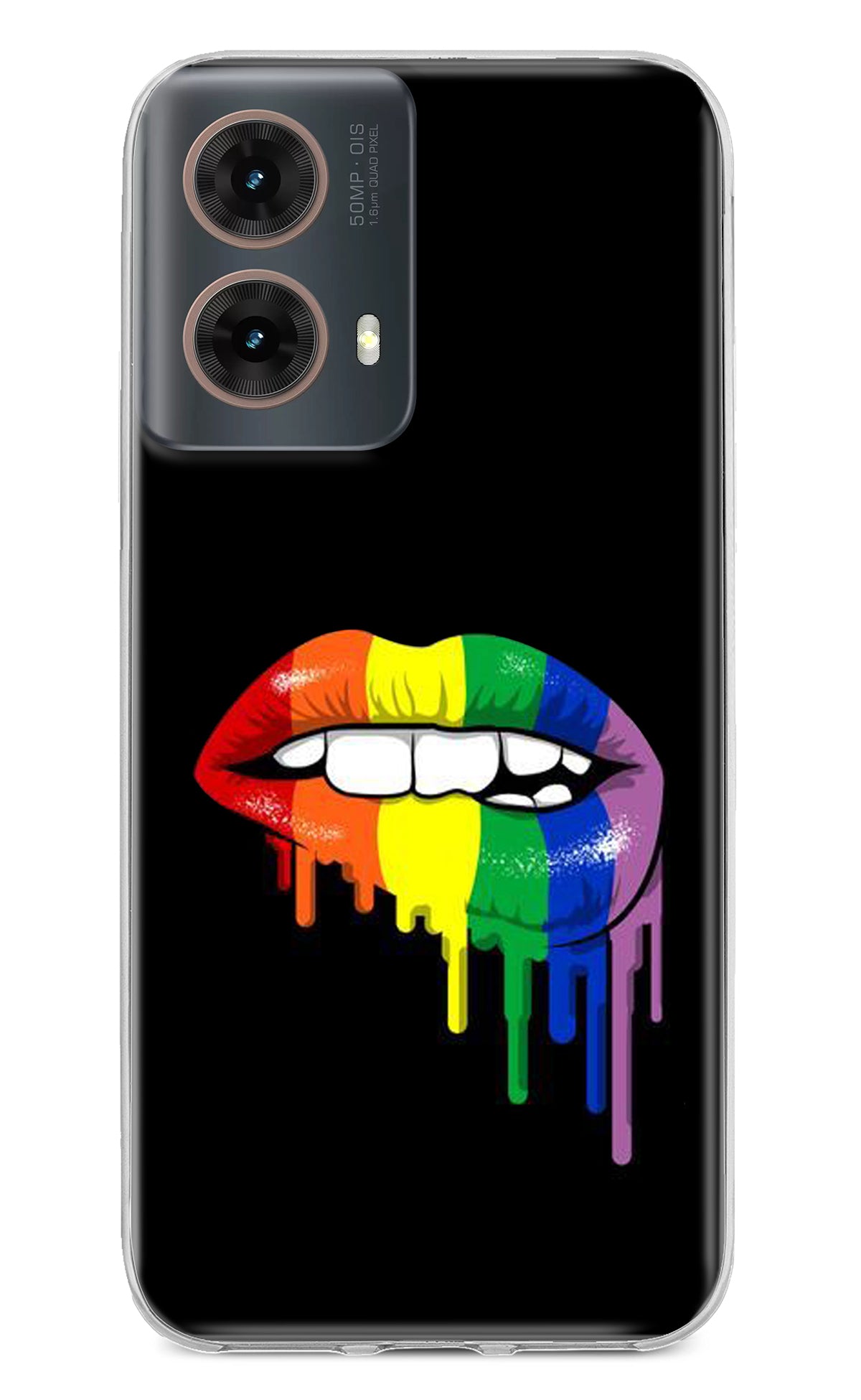 Lips Biting Motorola G85 Back Cover