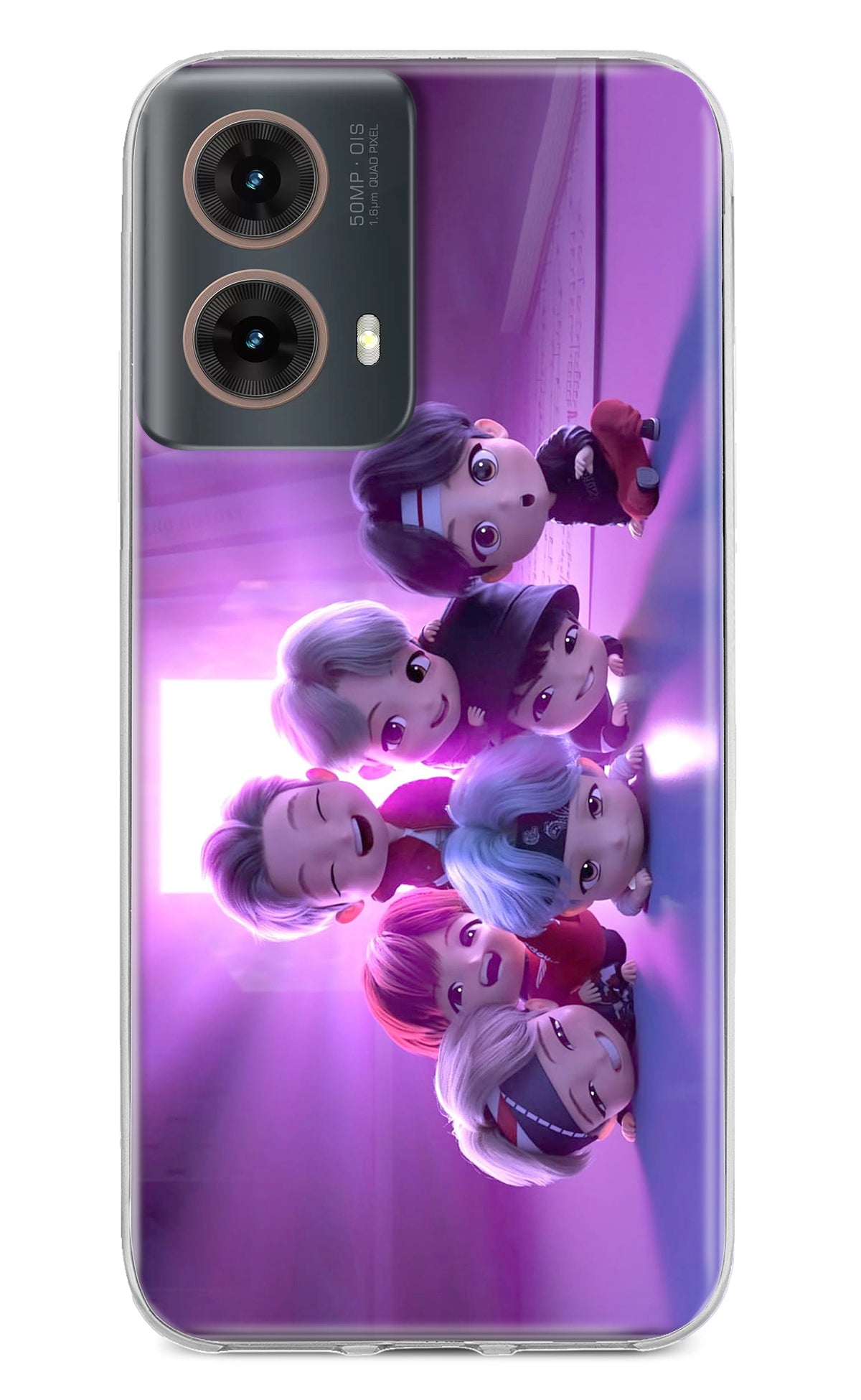 BTS Chibi Motorola G85 Back Cover