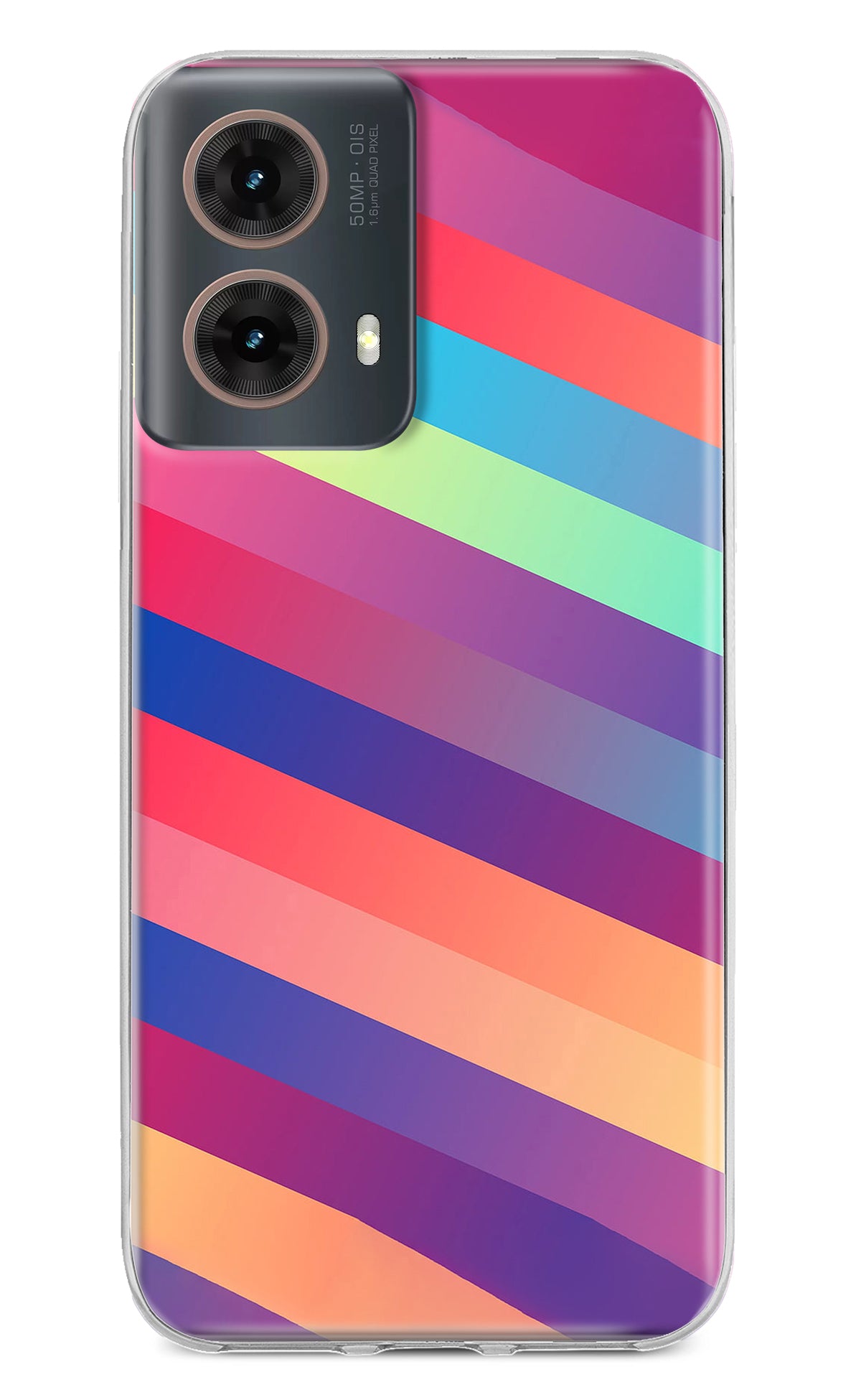 Stripes color Motorola G85 Back Cover