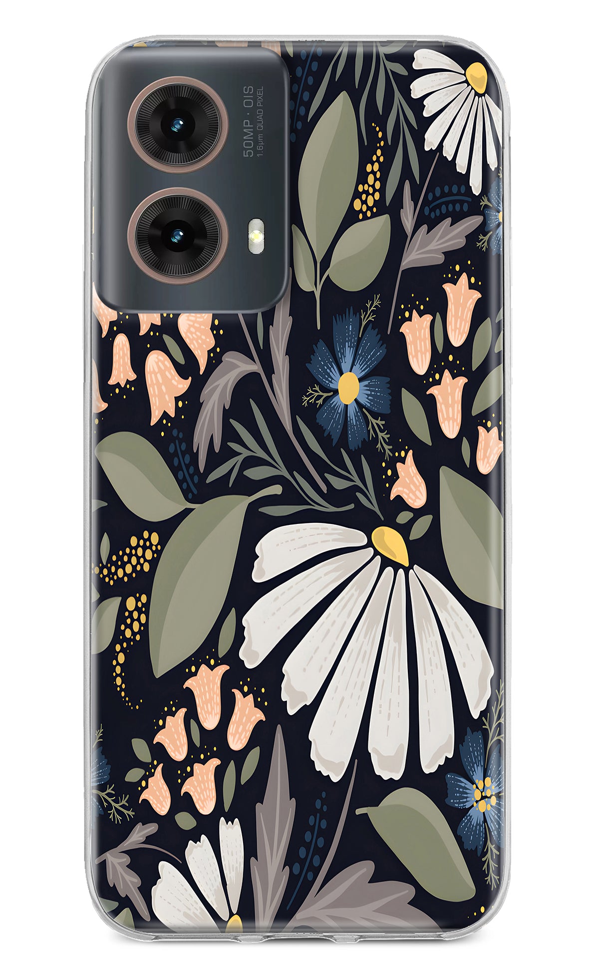 Flowers Art Motorola G85 Back Cover