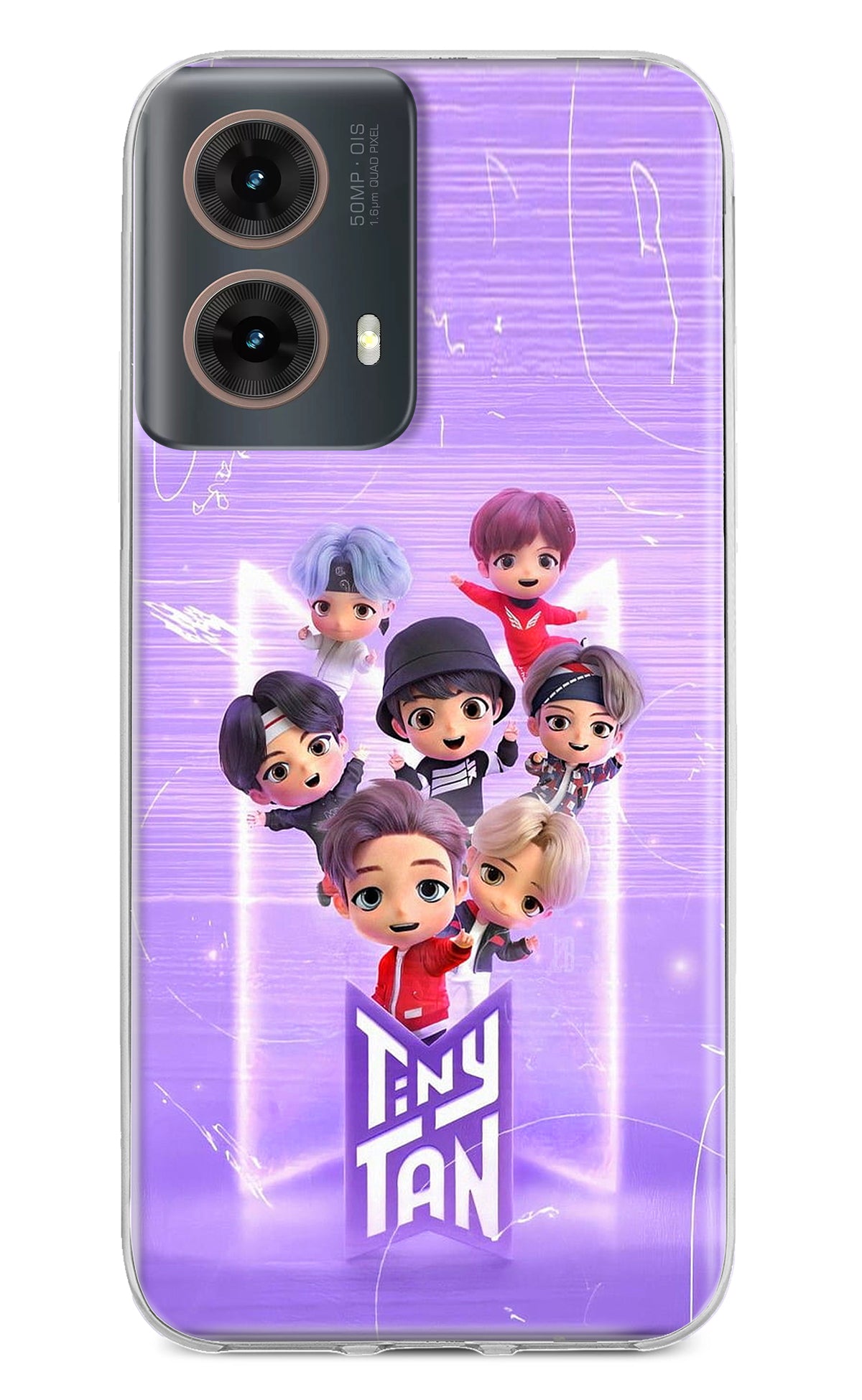 BTS Tiny Tan Motorola G85 Back Cover