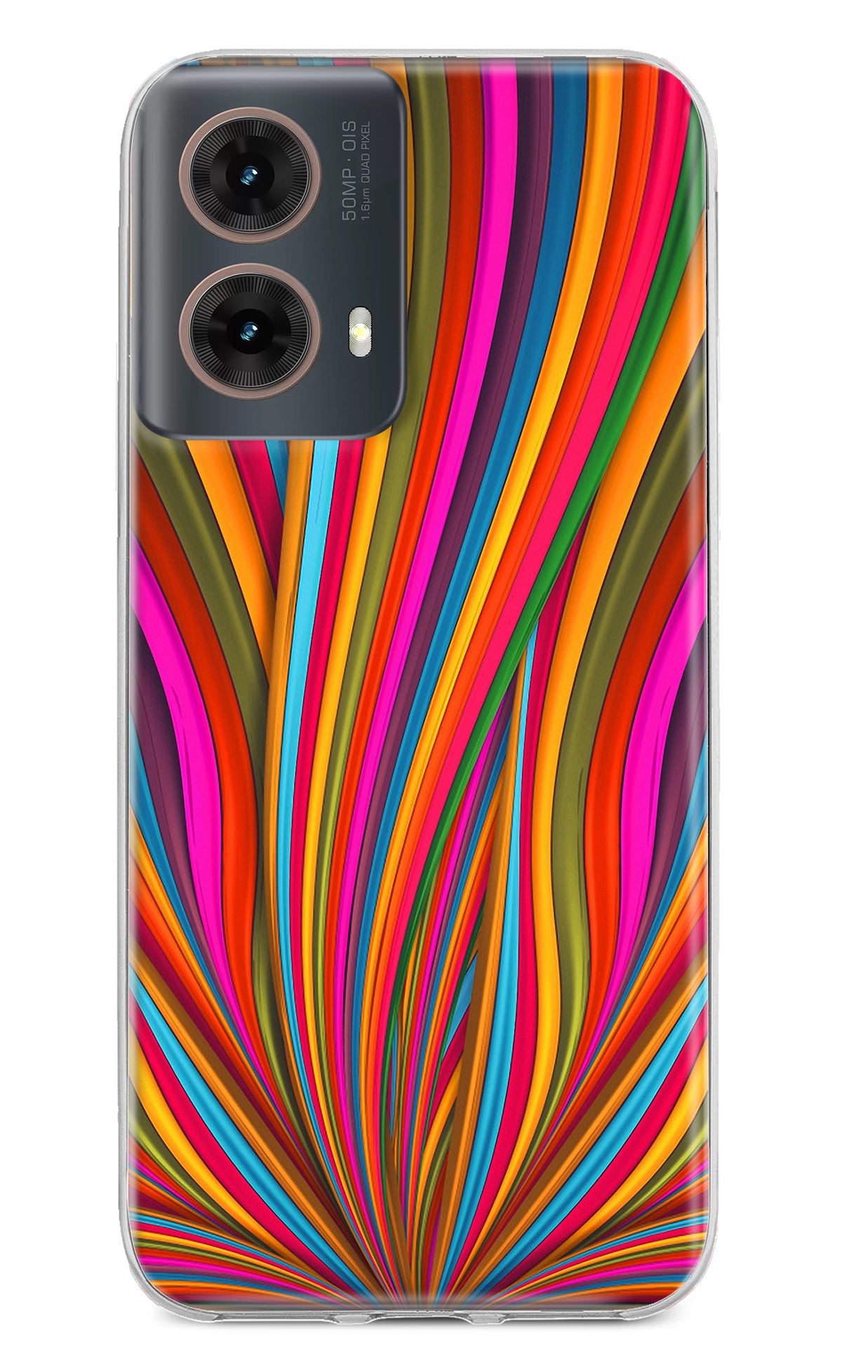 Trippy Wavy Motorola G85 Back Cover