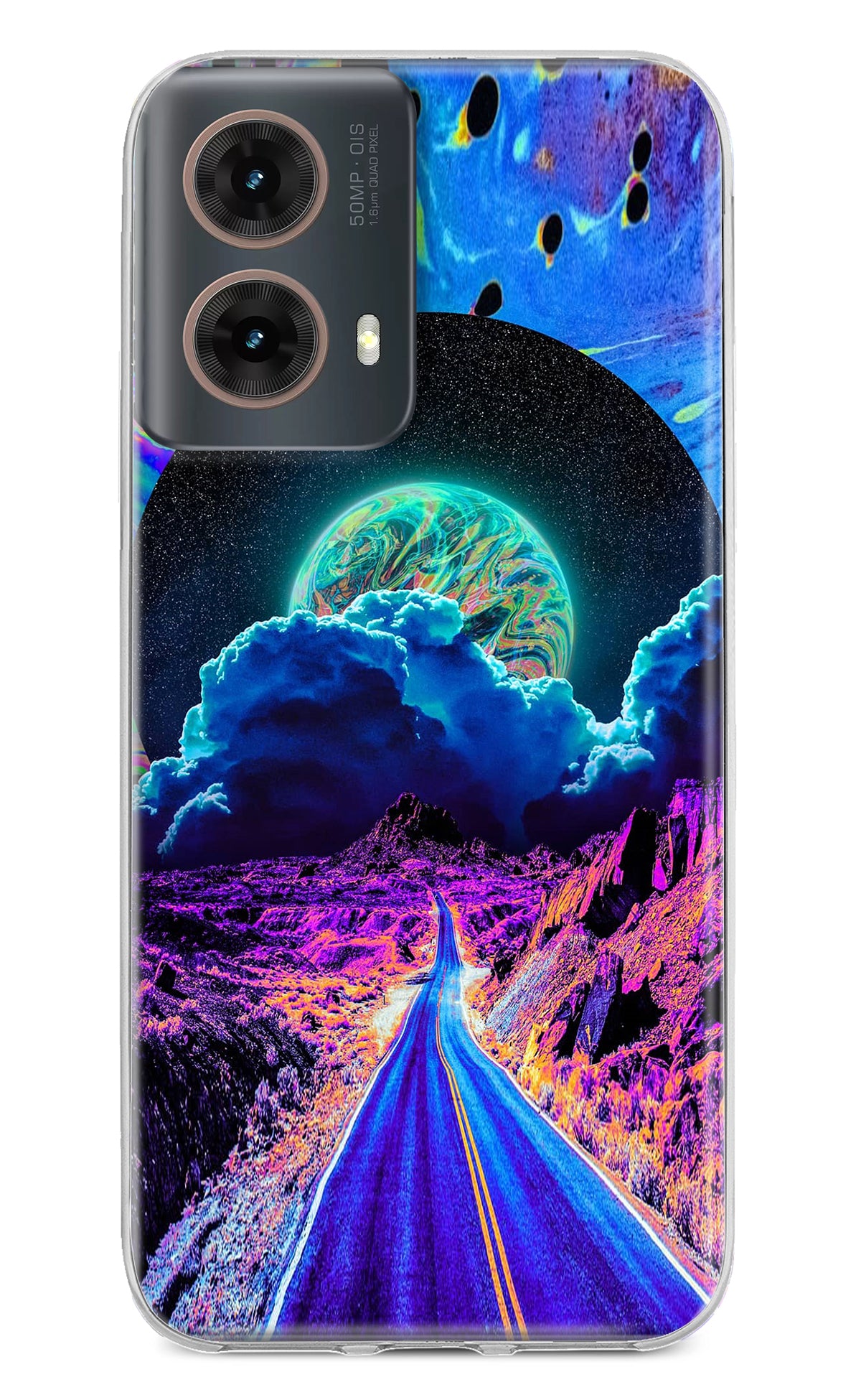 Psychedelic Painting Motorola G85 Back Cover