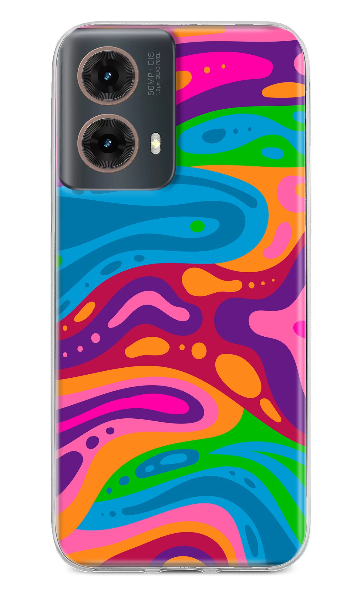 Trippy Pattern Motorola G85 Back Cover