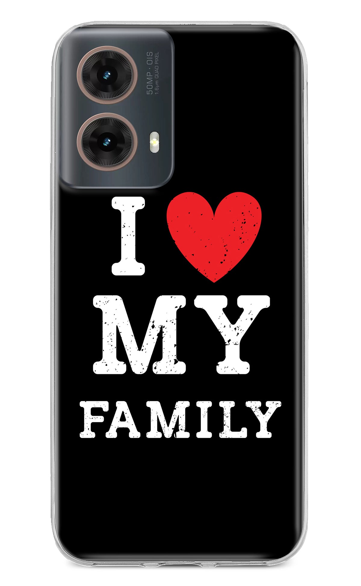 I Love My Family Motorola G85 Back Cover