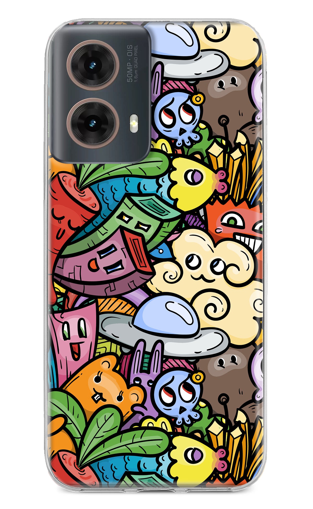 Veggie Doodle Motorola G85 Back Cover