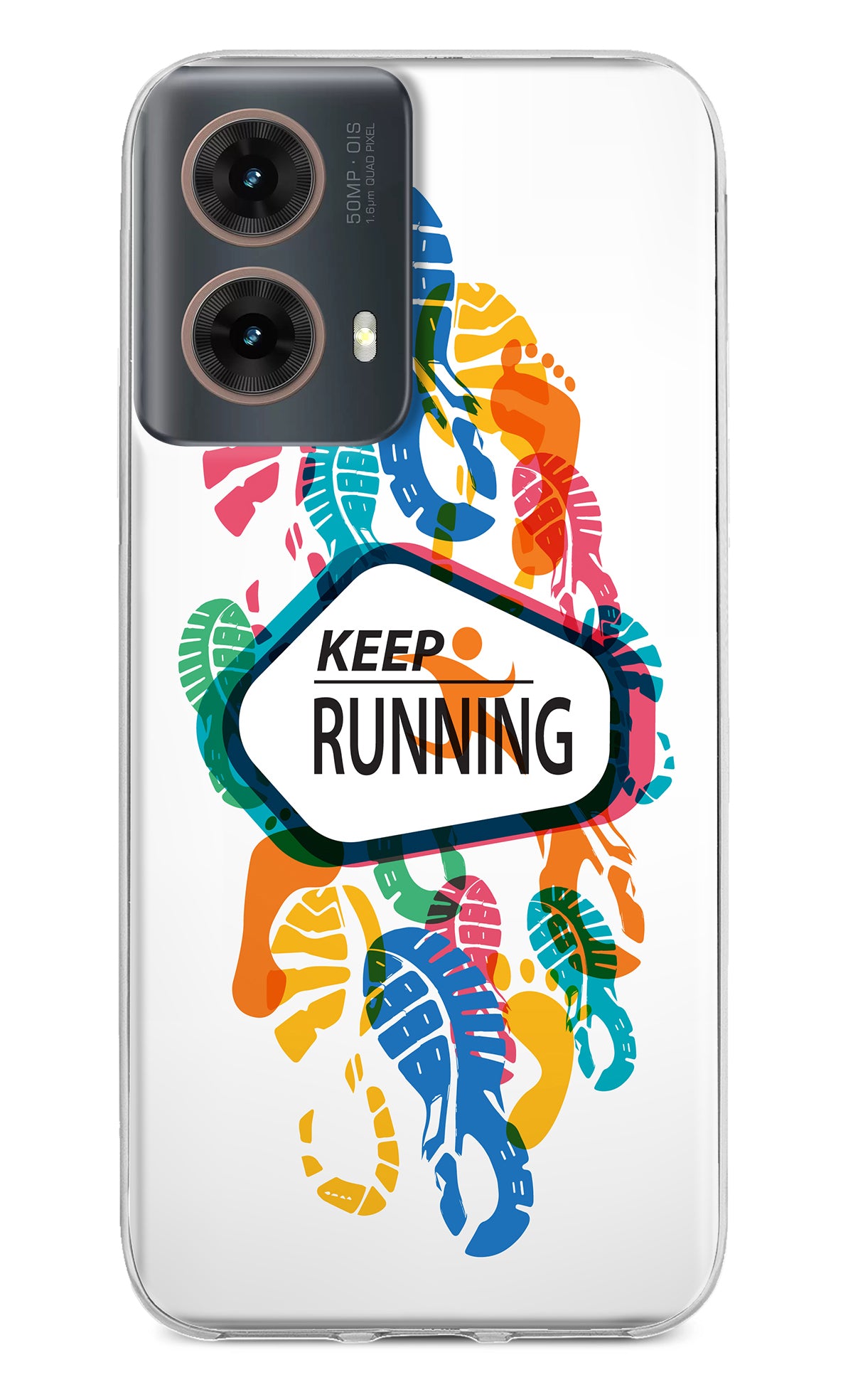 Keep Running Motorola G85 Back Cover