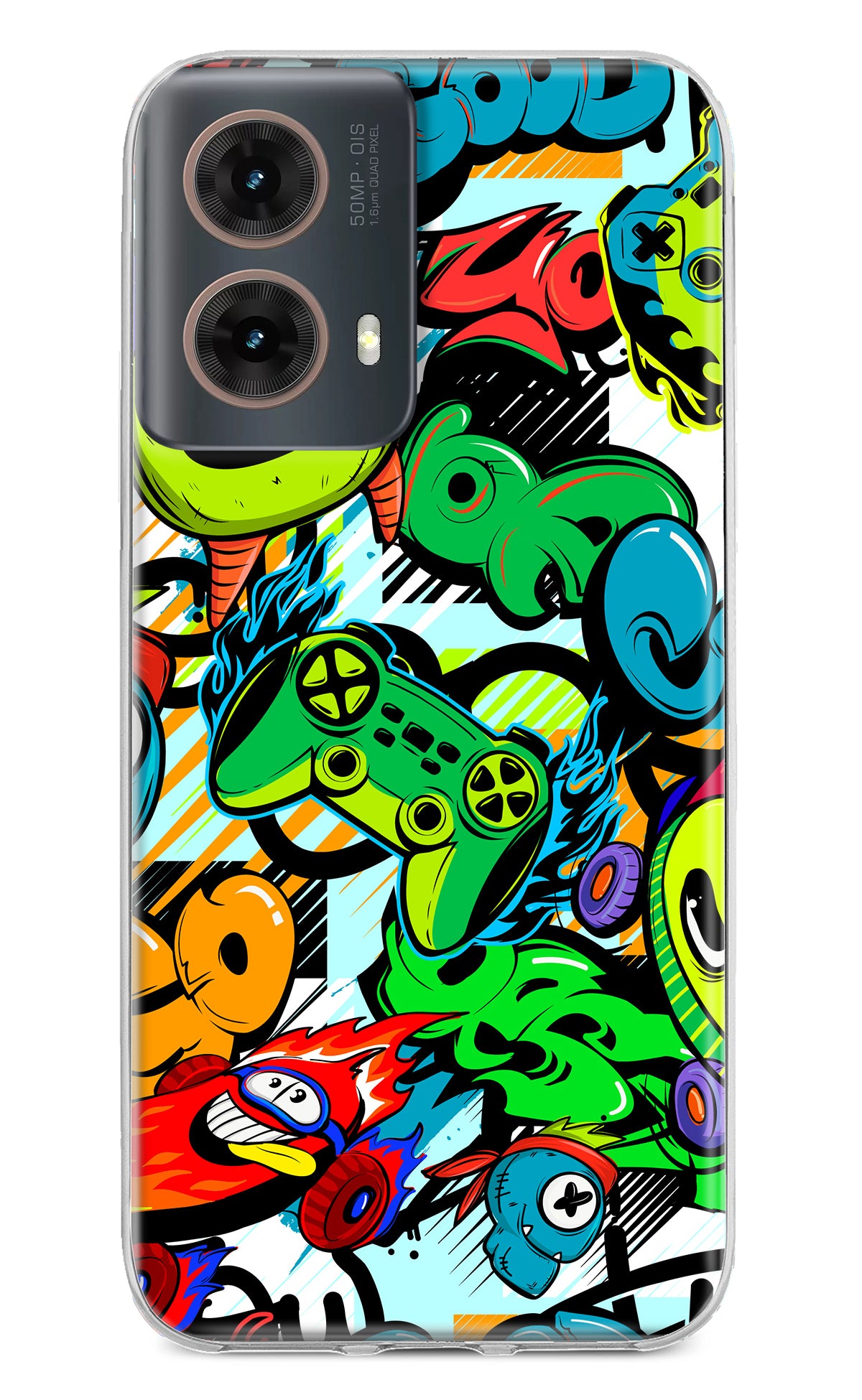 Game Doodle Motorola G85 Back Cover