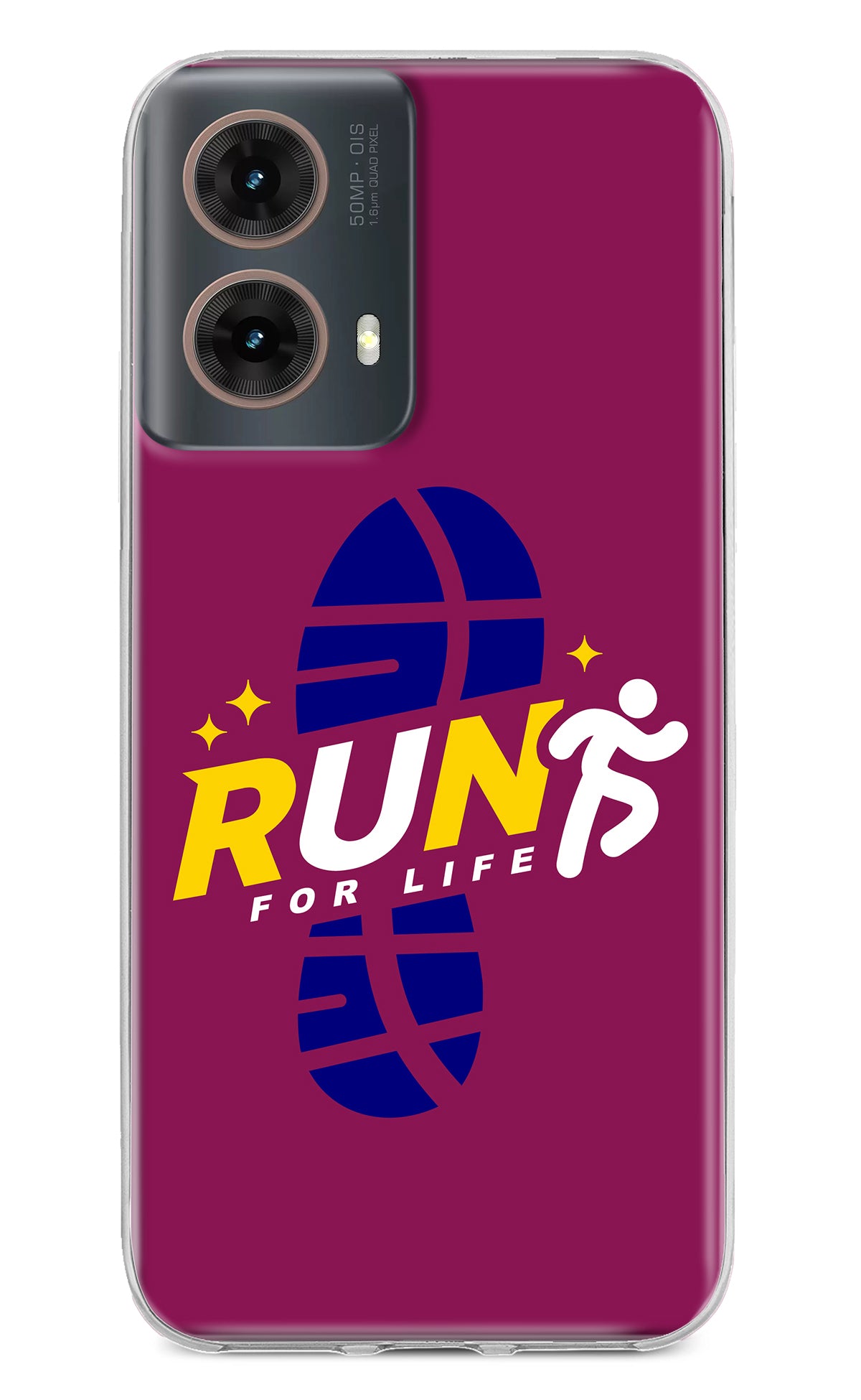 Run for Life Motorola G85 Back Cover