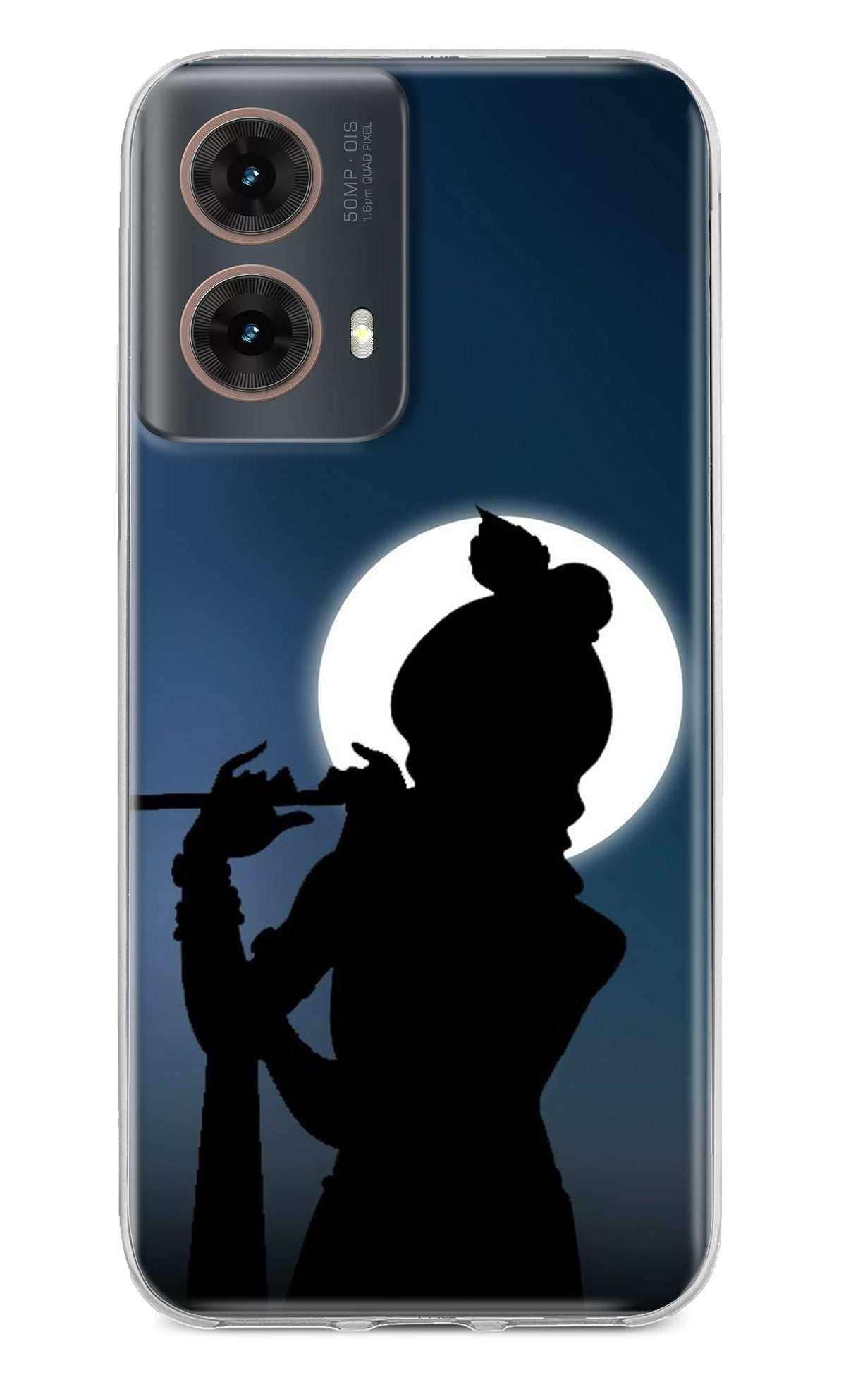 Shri Krishna Silhouette Motorola G85 Back Cover