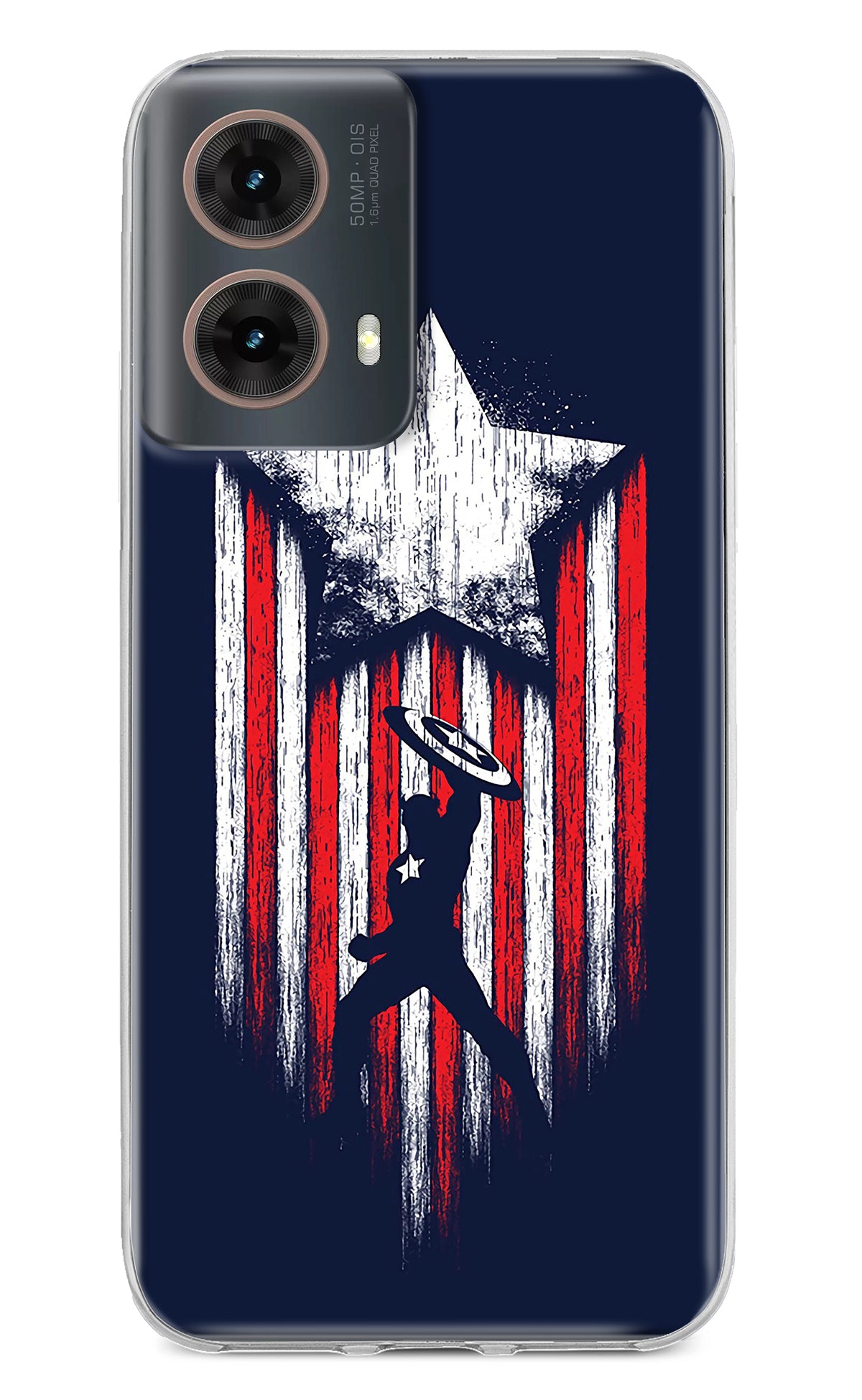 Captain America Marvel Art Motorola G85 Back Cover