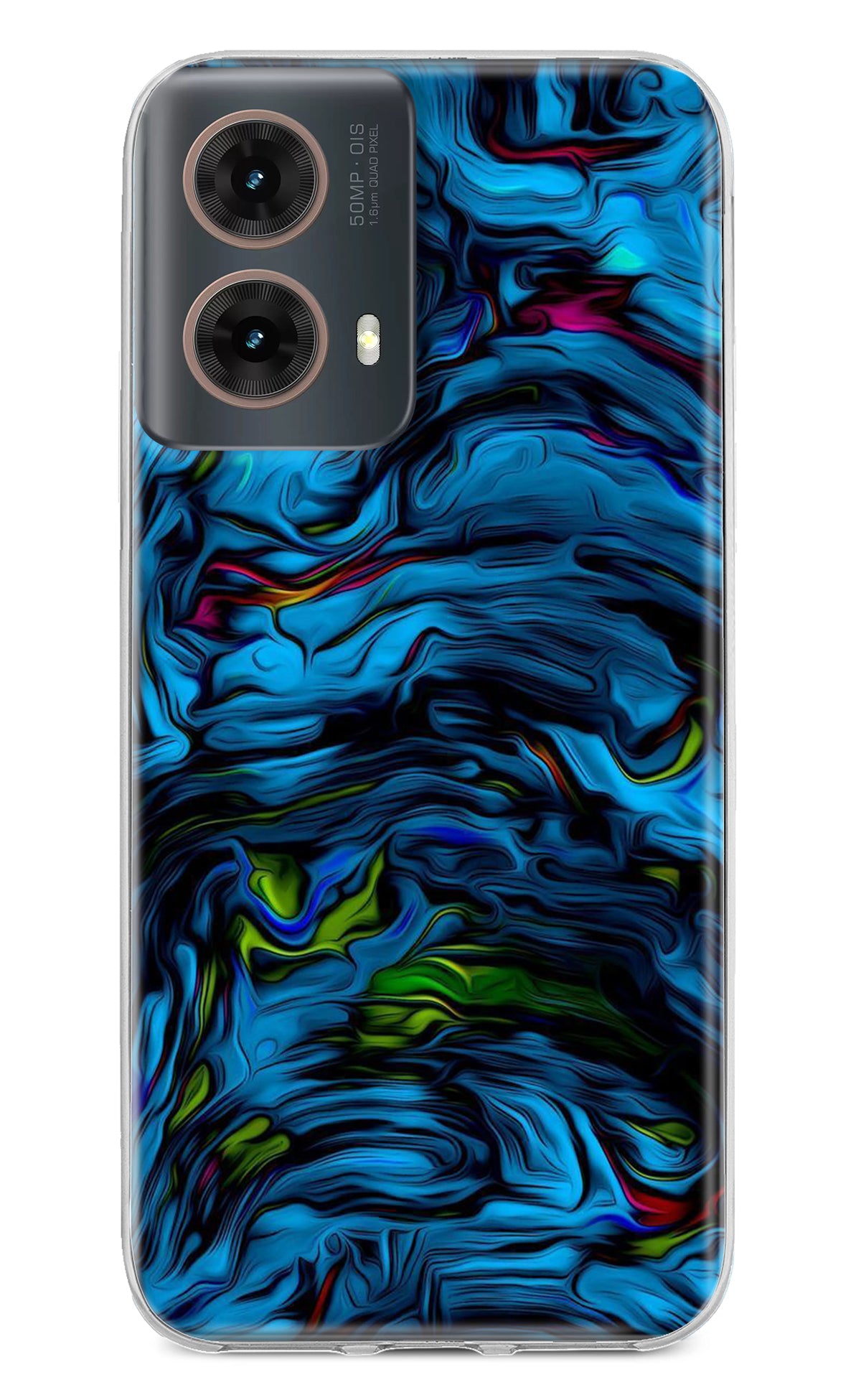 Dark Blue Abstract Motorola G85 Back Cover