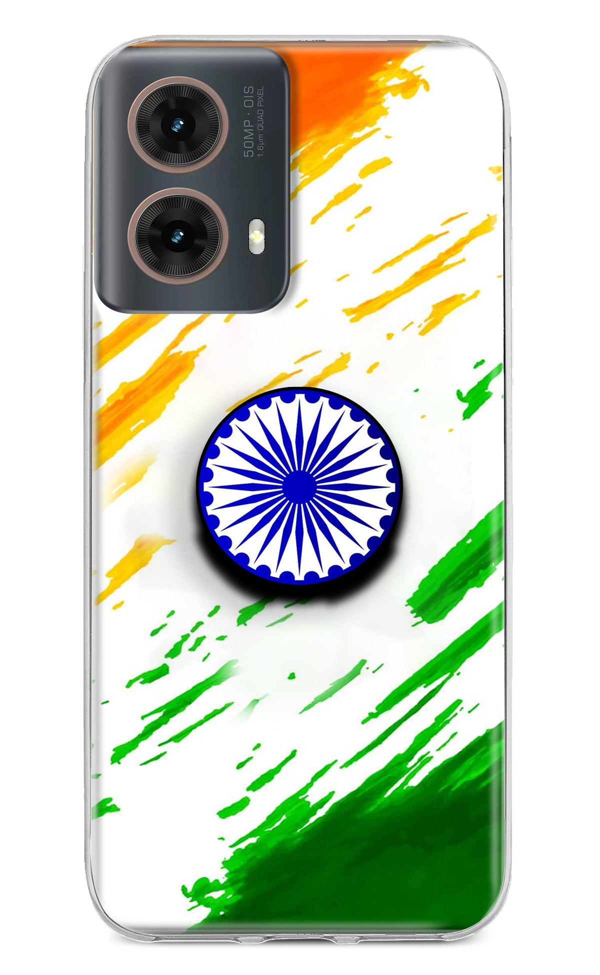 Indian Flag Ashoka Chakra Motorola G85 Pop Case