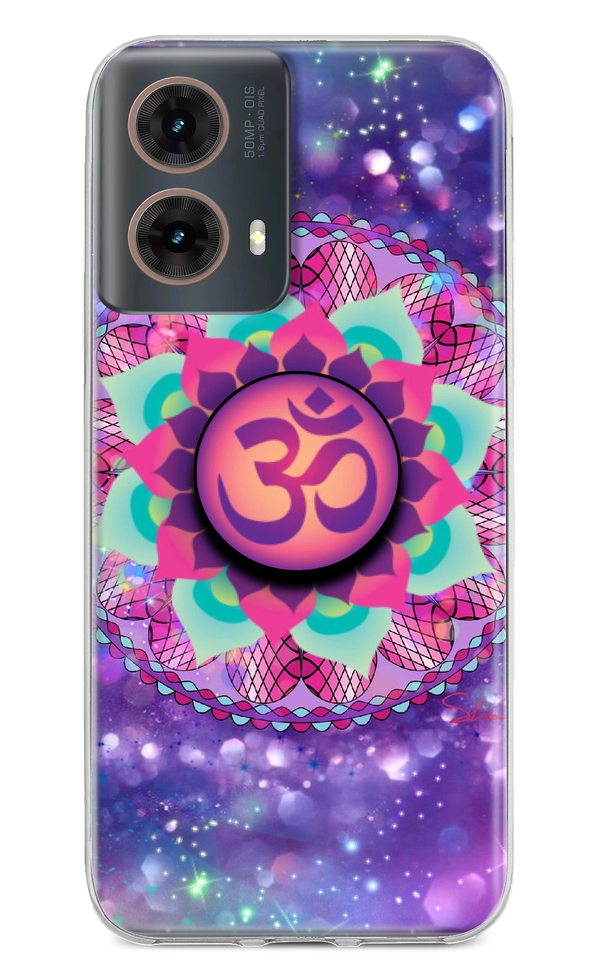 Om Purple Motorola G85 Pop Case