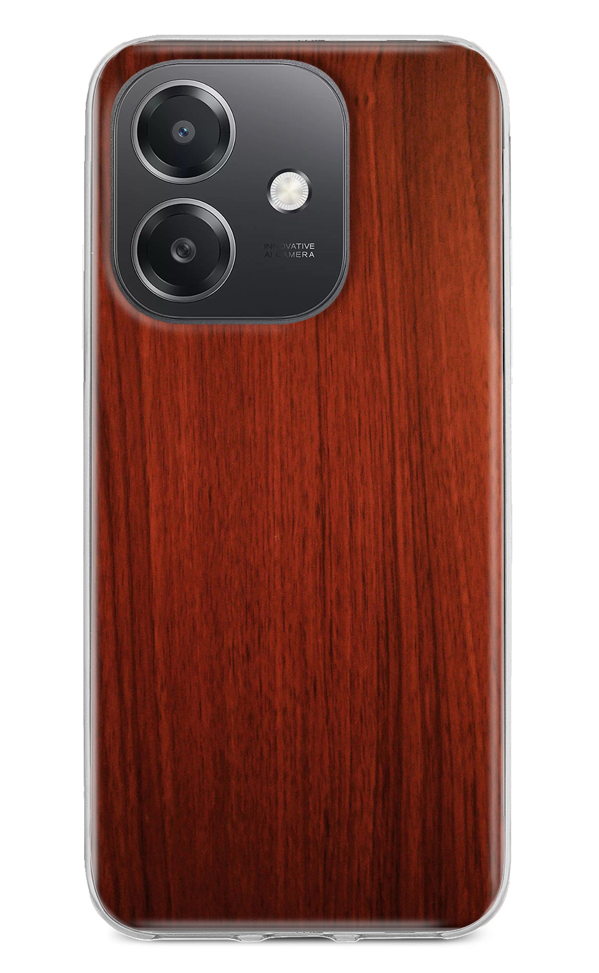 Wooden Plain Pattern OPPO A3x Back Cover