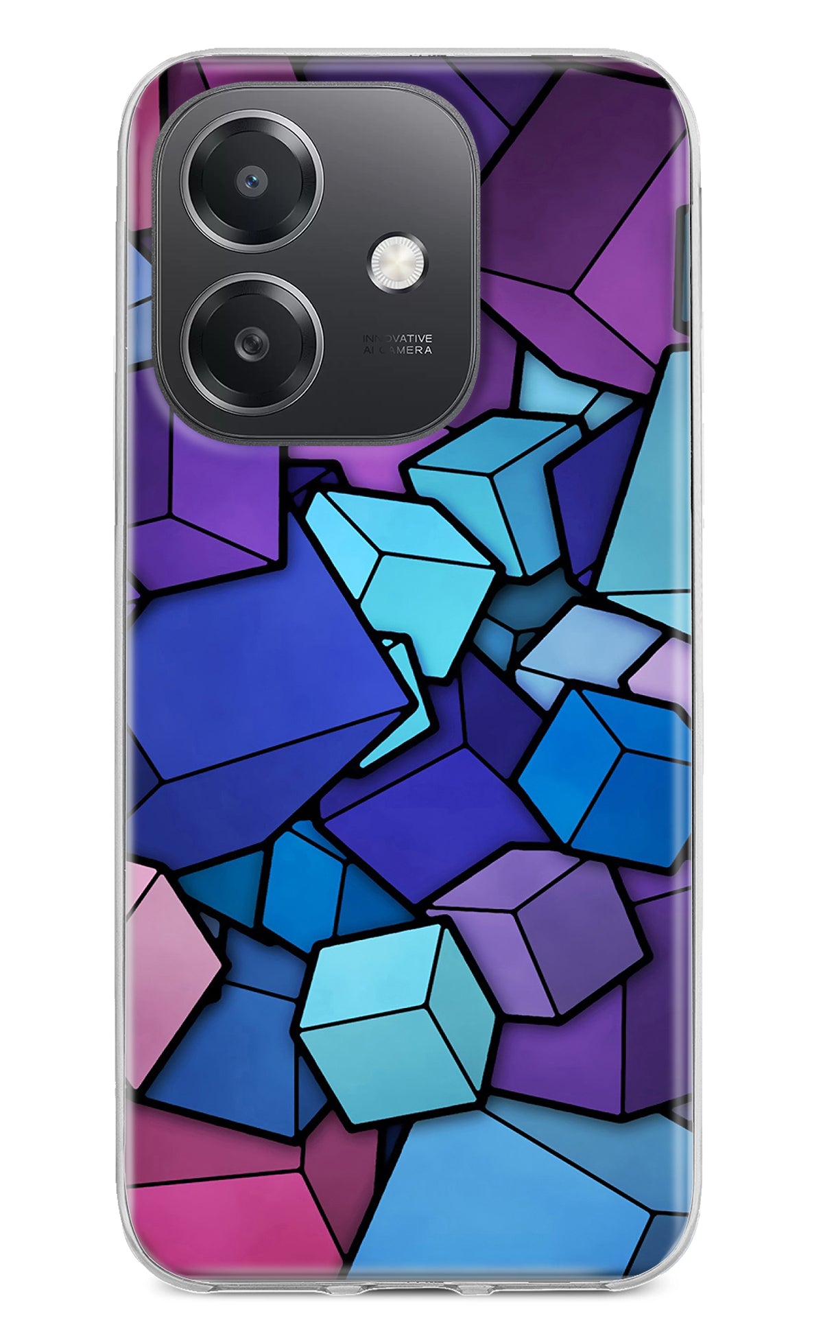 Cubic Abstract OPPO A3x Back Cover